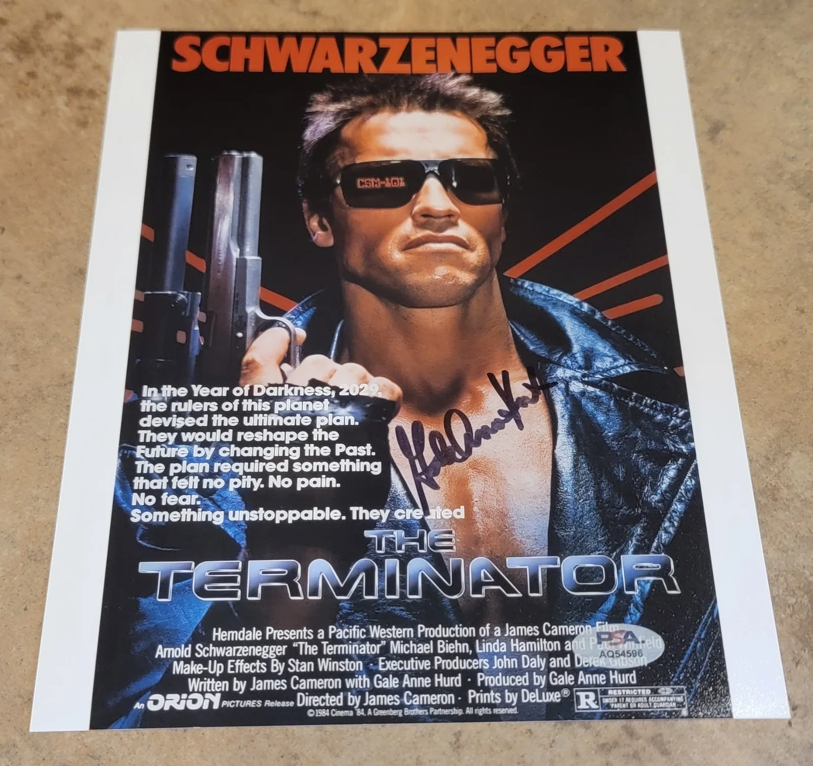 Gale Anne Hurd — Gale Anne Hurd signed 8x10 photo PSA DNA The Terminator poster