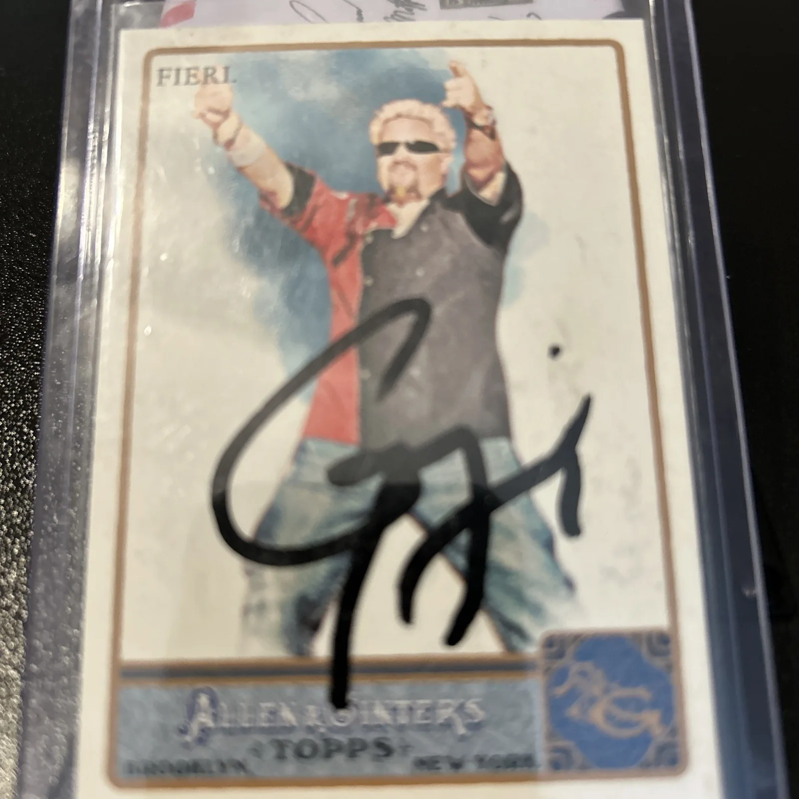 Guy Fieri — 2011 Topps Allen & Ginter Guy Fieri Signed IP Auto Trading Card #209