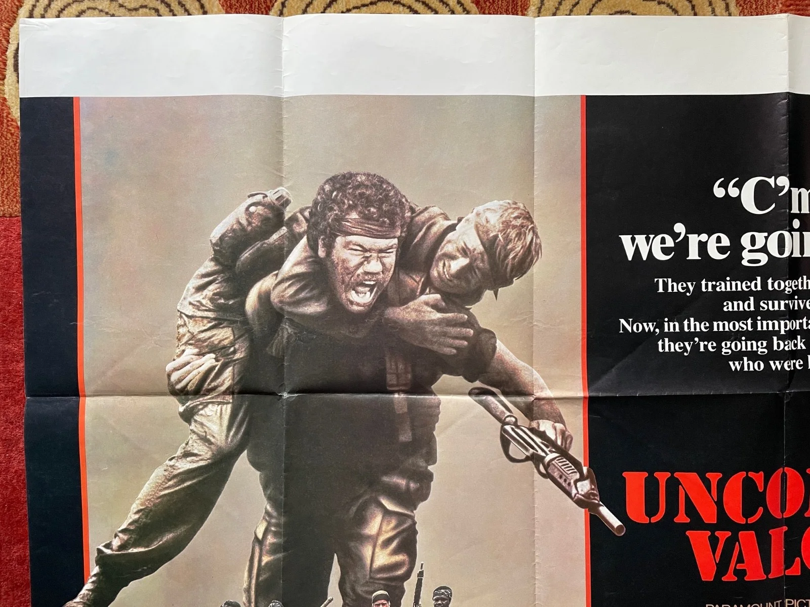 UNCOMMON VALOUR (1983) Original UK Quad Movie Film Poster Gene Hackman, image 2
