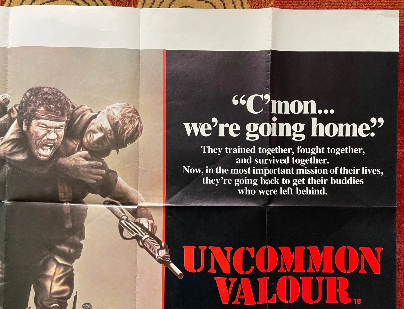 UNCOMMON VALOUR (1983) Original UK Quad Movie Film Poster Gene Hackman, image 3