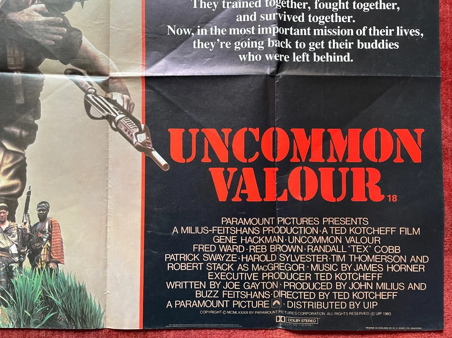 UNCOMMON VALOUR (1983) Original UK Quad Movie Film Poster Gene Hackman, image 5