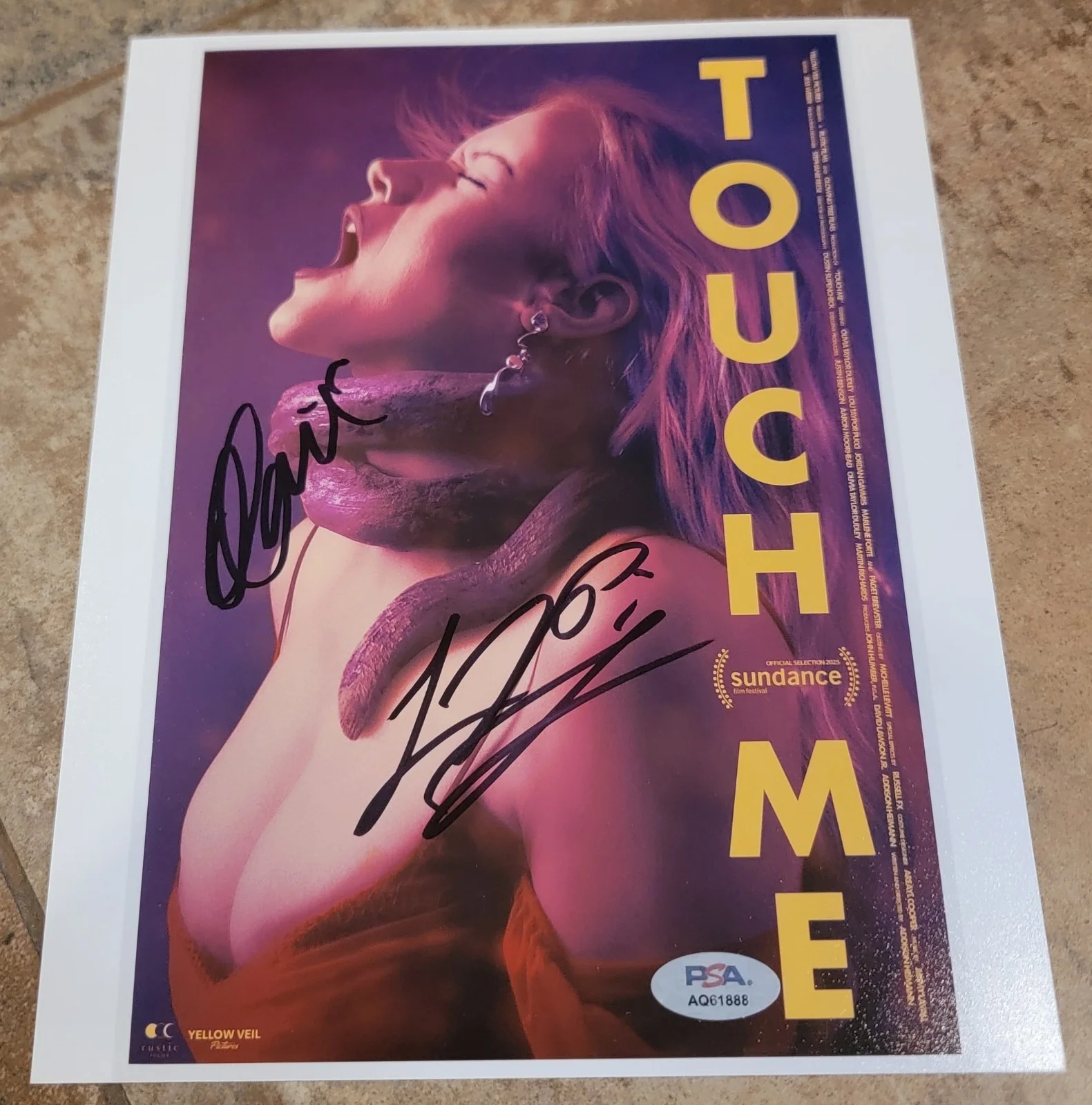 Lou Taylor Pucci, Olivia Taylor Dudley — Lou Taylor Pucci Olivia Dudley signed 8x10 photo autograph PSA DNA Touch Me cast