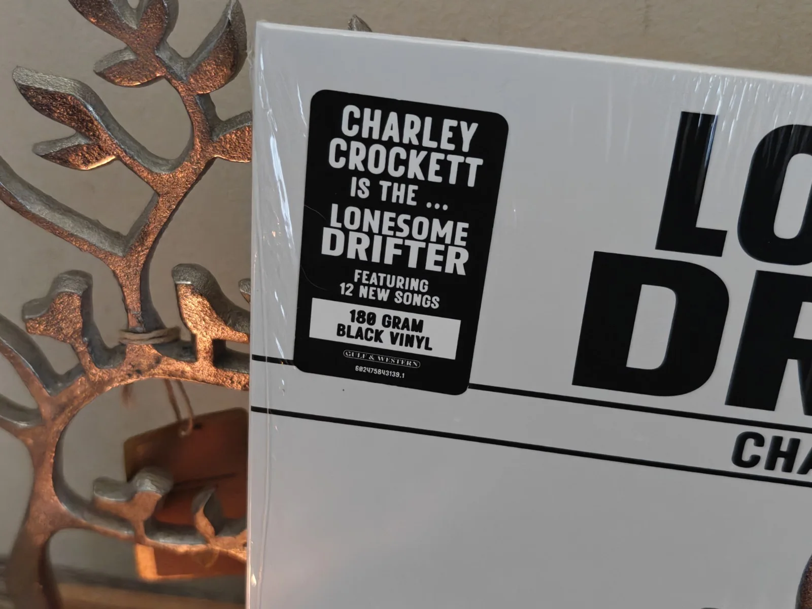 Charley Crockett COVER Signed Lonesome Drifter Vinyl Autographed Record, изображение 3