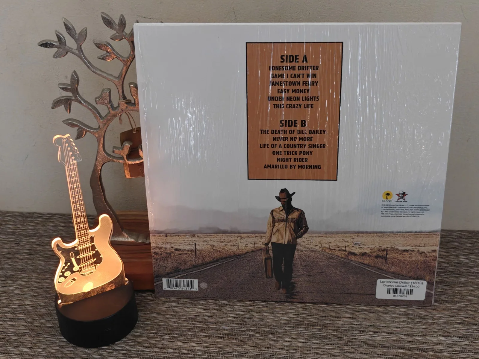 Charley Crockett COVER Signed Lonesome Drifter Vinyl Autographed Record, изображение 4