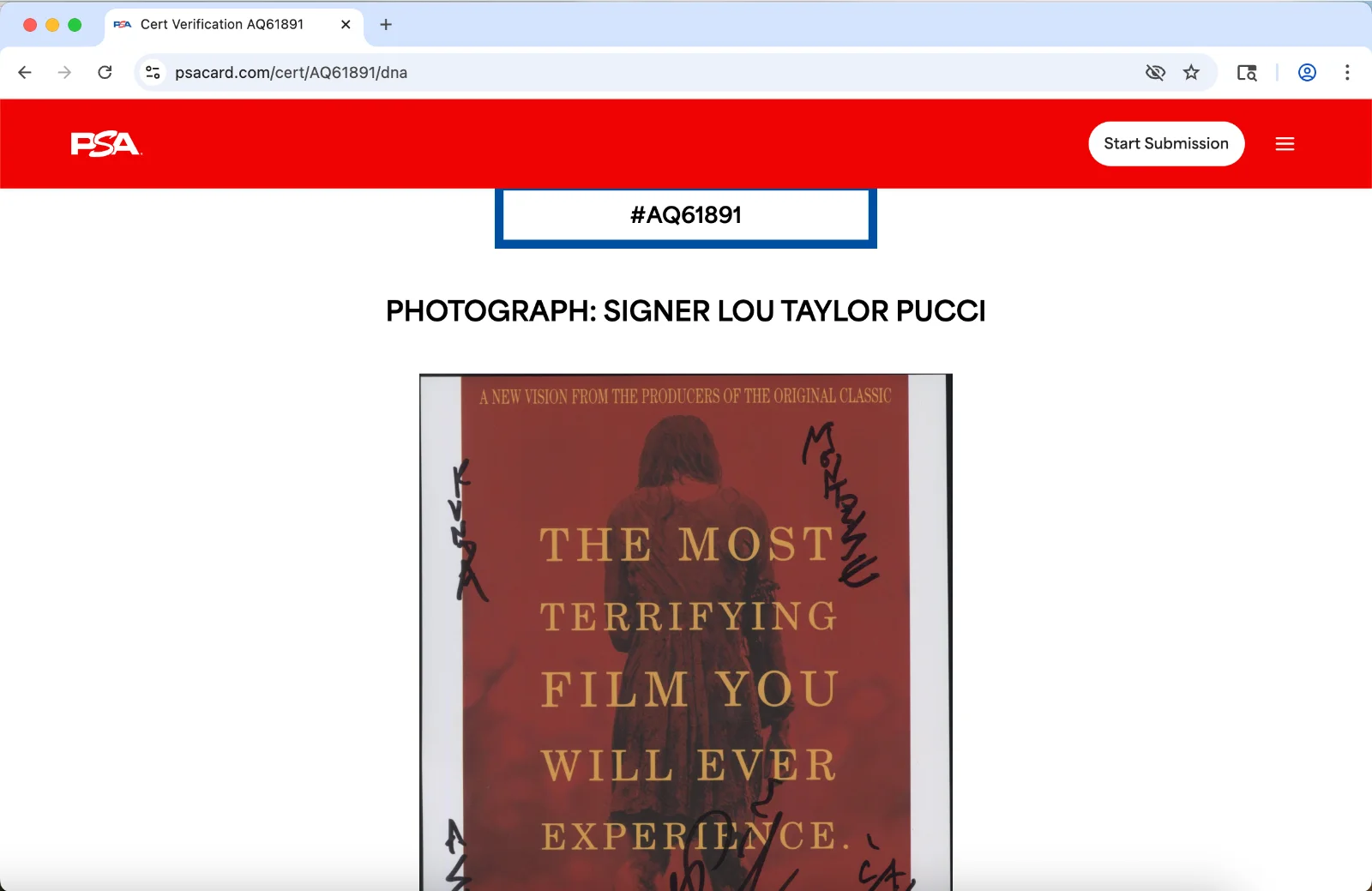 Lou Taylor Pucci — Lou Taylor Pucci signed 8x10 photo autograph PSA DNA Evil Dead poster, изображение 3