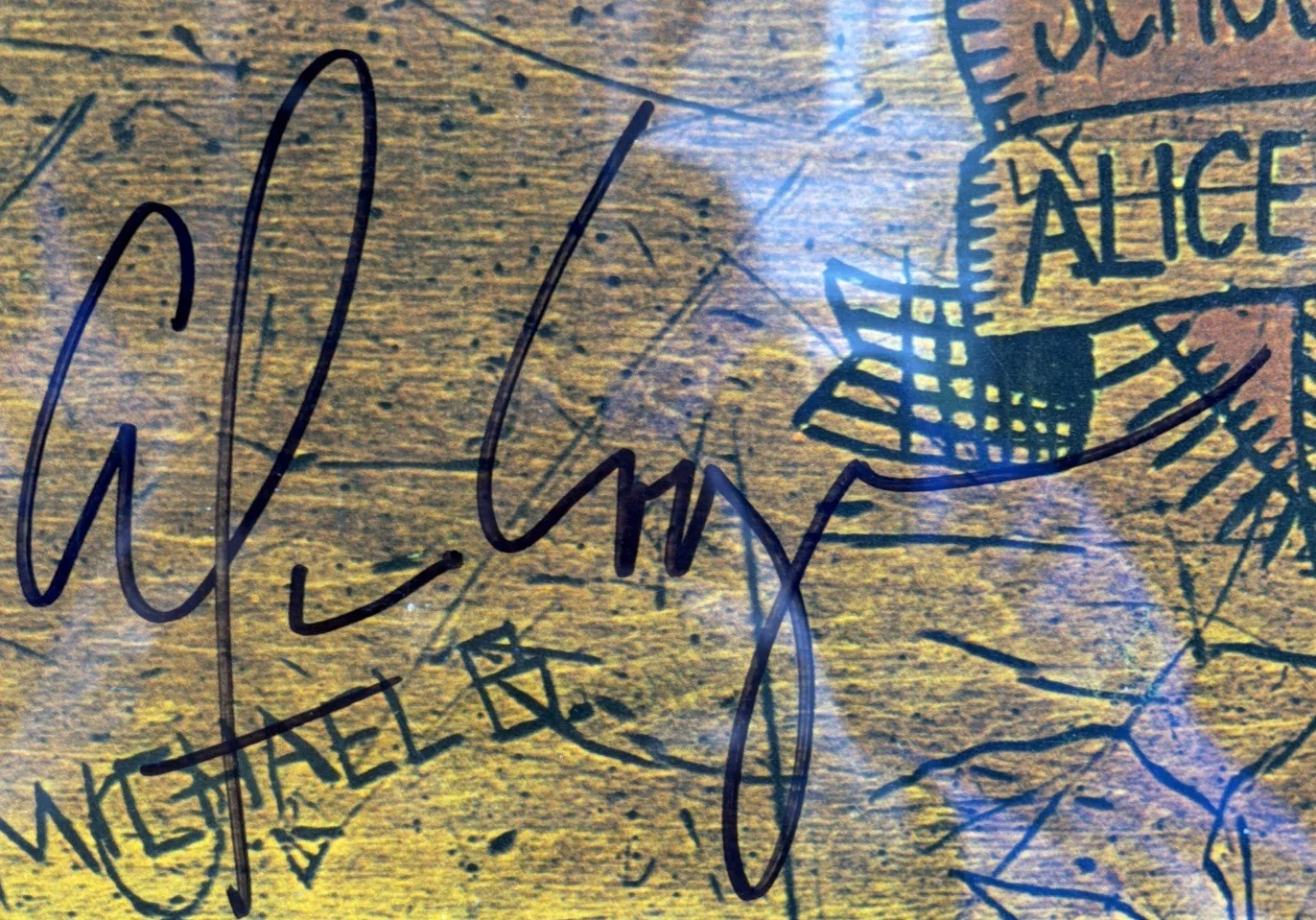 Alice Cooper Signed/Framed School's Out Album Vinyl w/ COA ( PAAS), image 2