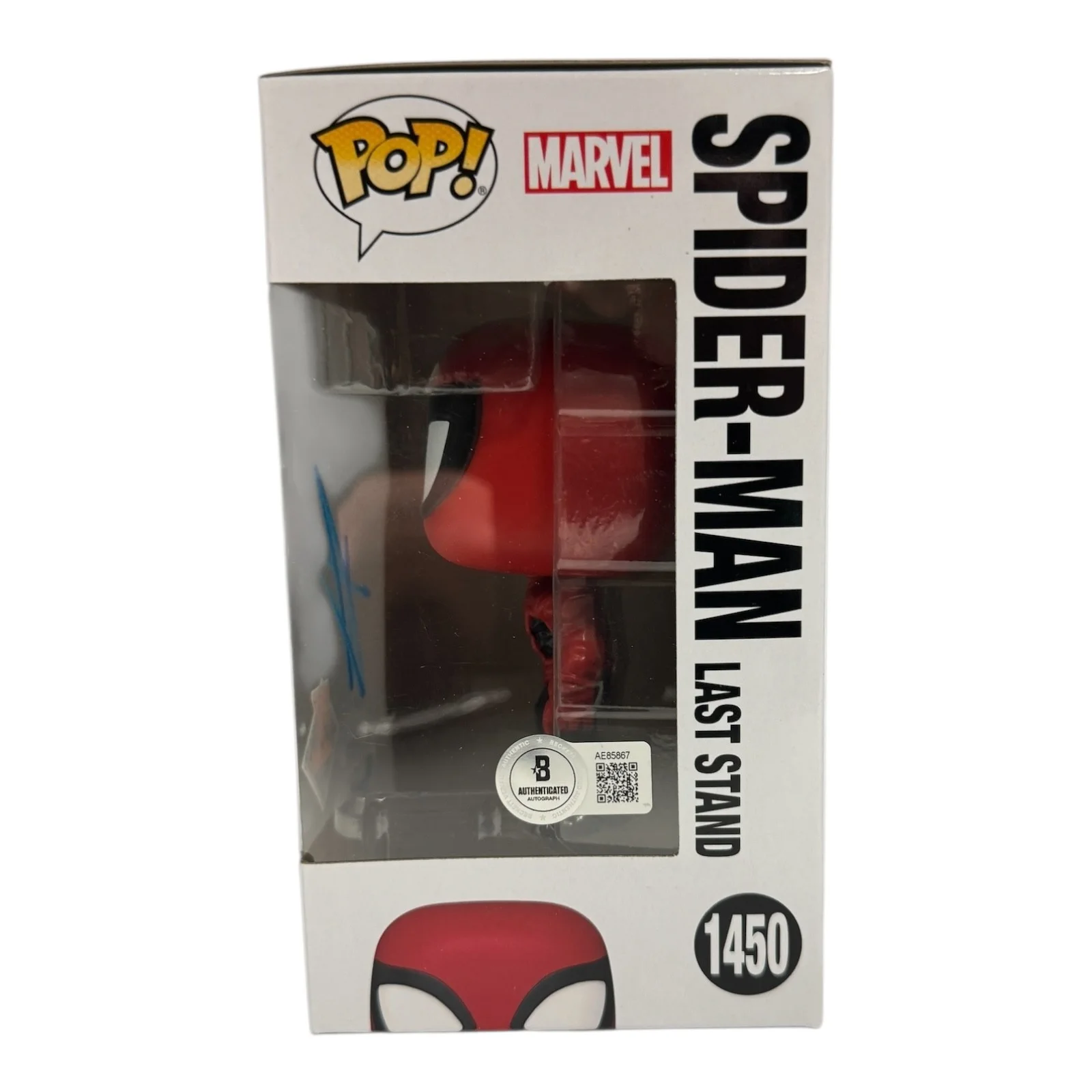 TOM HOLLAND — TOM HOLLAND SIGNED AUTOGRAPH FUNKO POP 1450 SPIDER-MAN NO WAY HOME BECKETT BAS, image 2