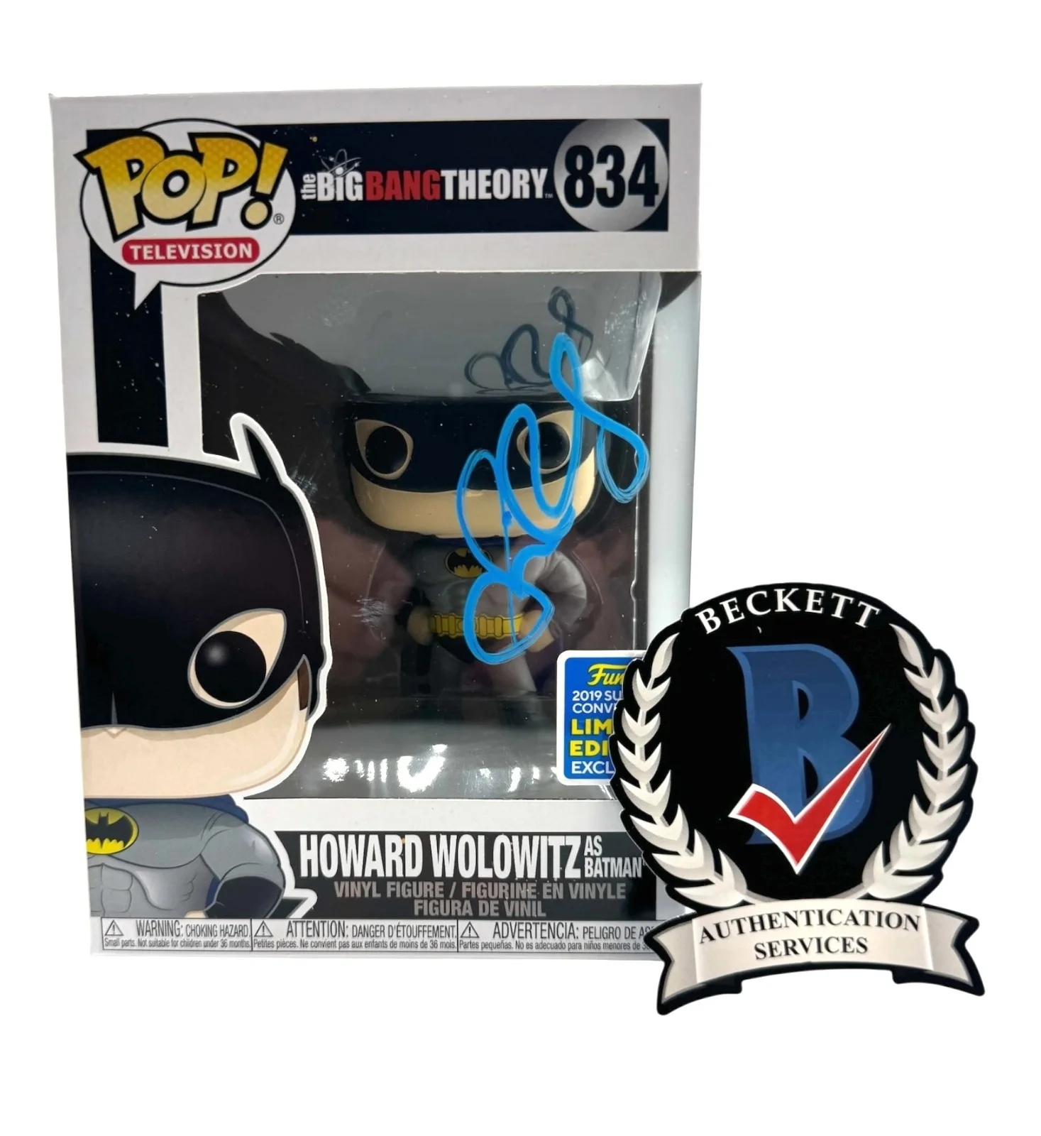 Simon Helberg — Simon Helberg Signed Autograph The Big Bang Theory Funko Pop 834 Beckett Howard