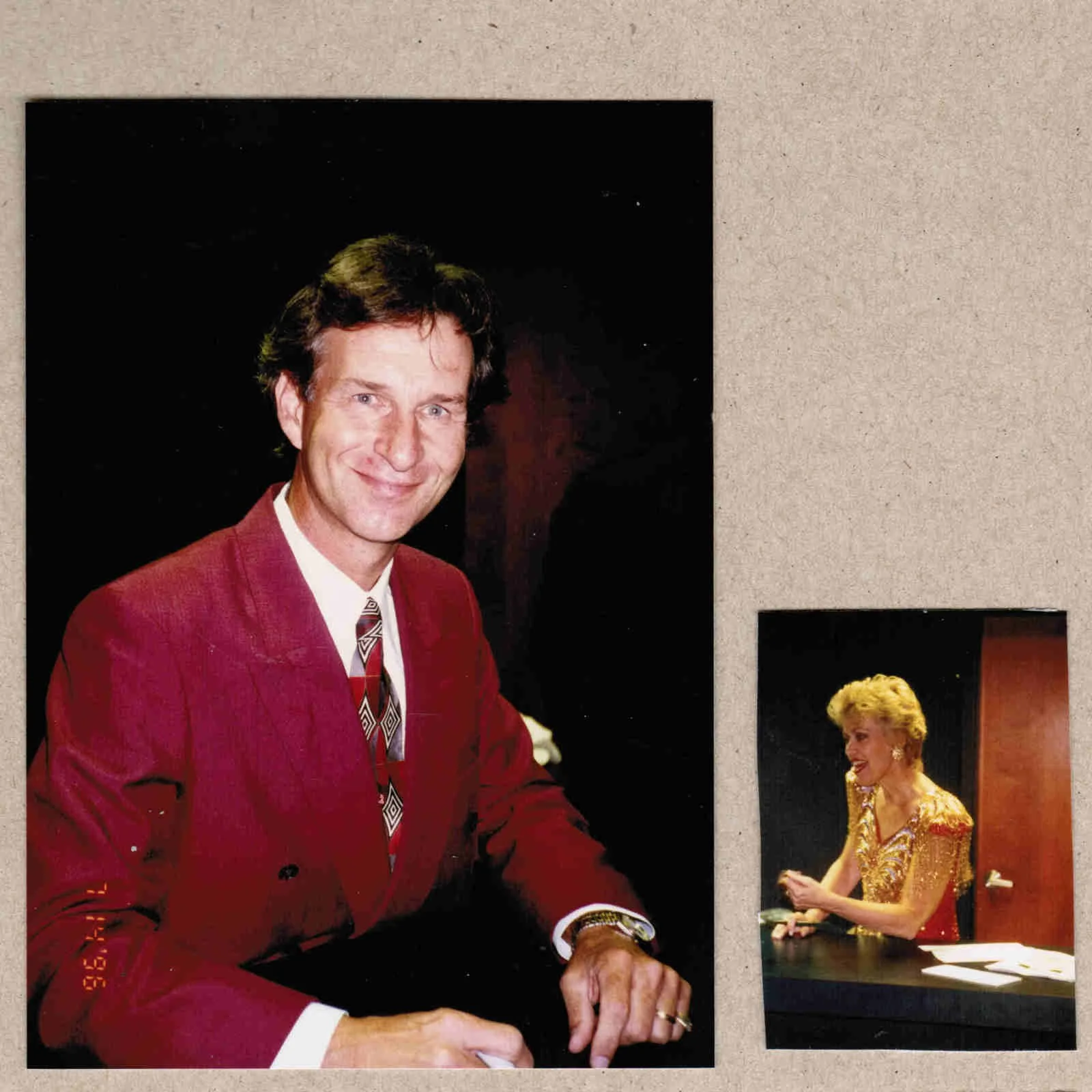 1996 Jimmy Sturr Signed Autograph w/Fan Taken 5 x 3.5 OOAK Photo Ticket Stub VTG, изображение 3