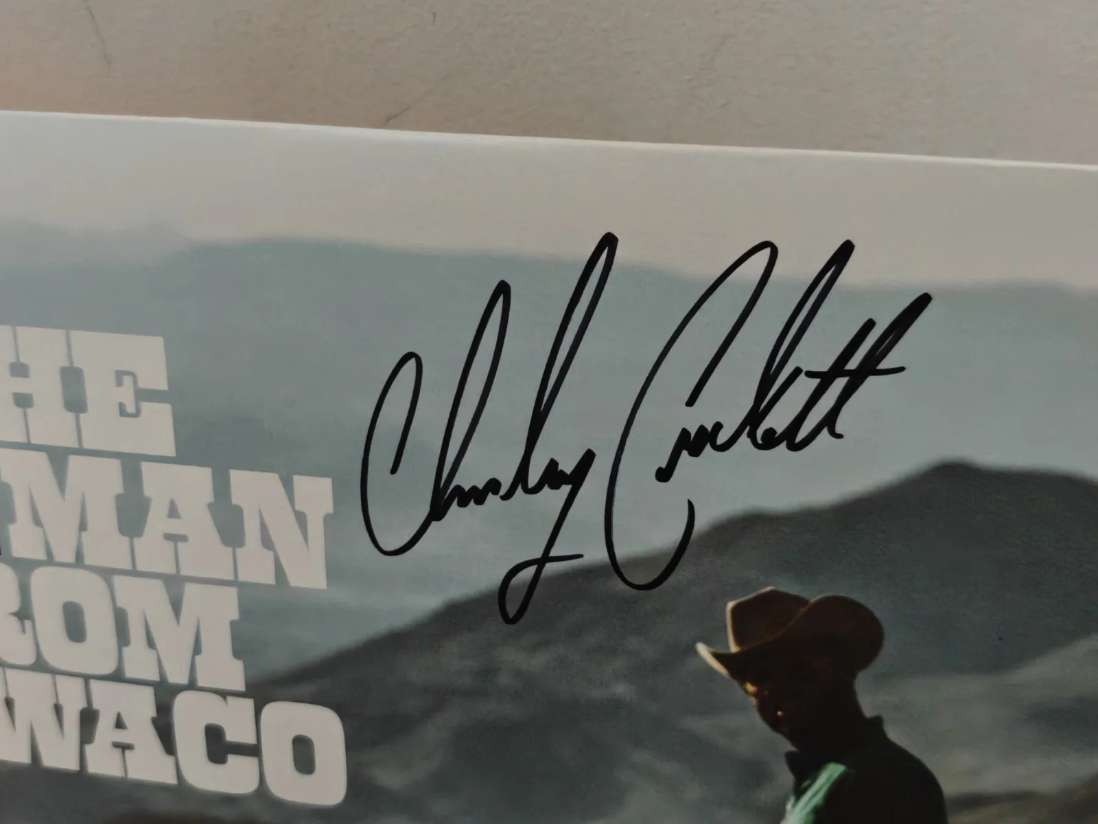 Charley Crockett COVER Signed The Man From Waco Vinyl, image 2