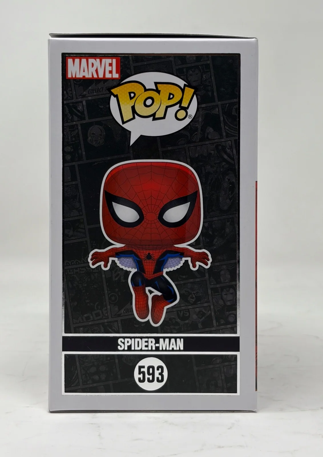 Tobey Maguire — Tobey Maguire Signed Autograph Spider-Man Funko Pop #593 Marvel 80 Years JSA COA, image 3
