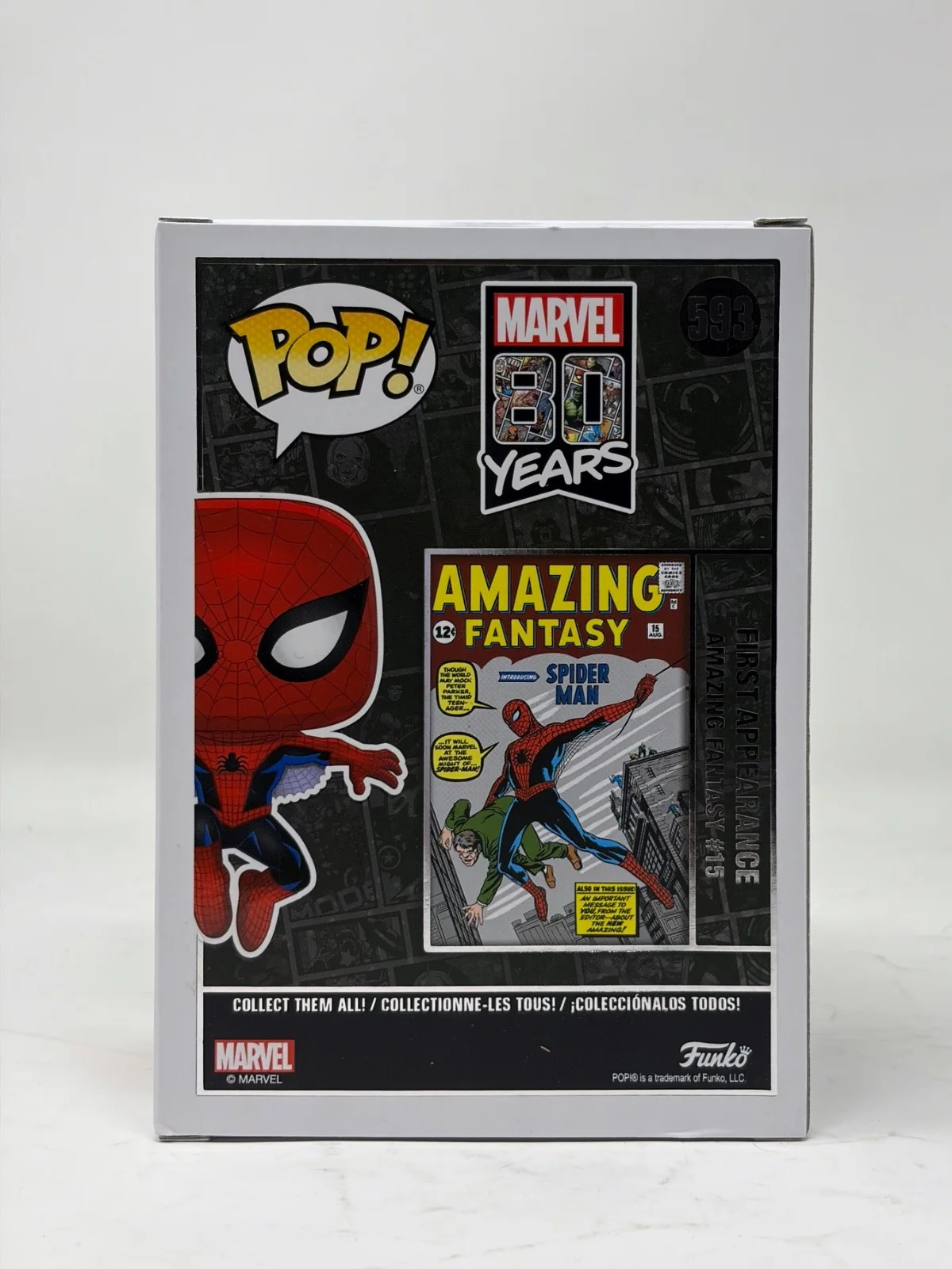 Tobey Maguire — Tobey Maguire Signed Autograph Spider-Man Funko Pop #593 Marvel 80 Years JSA COA, изображение 4