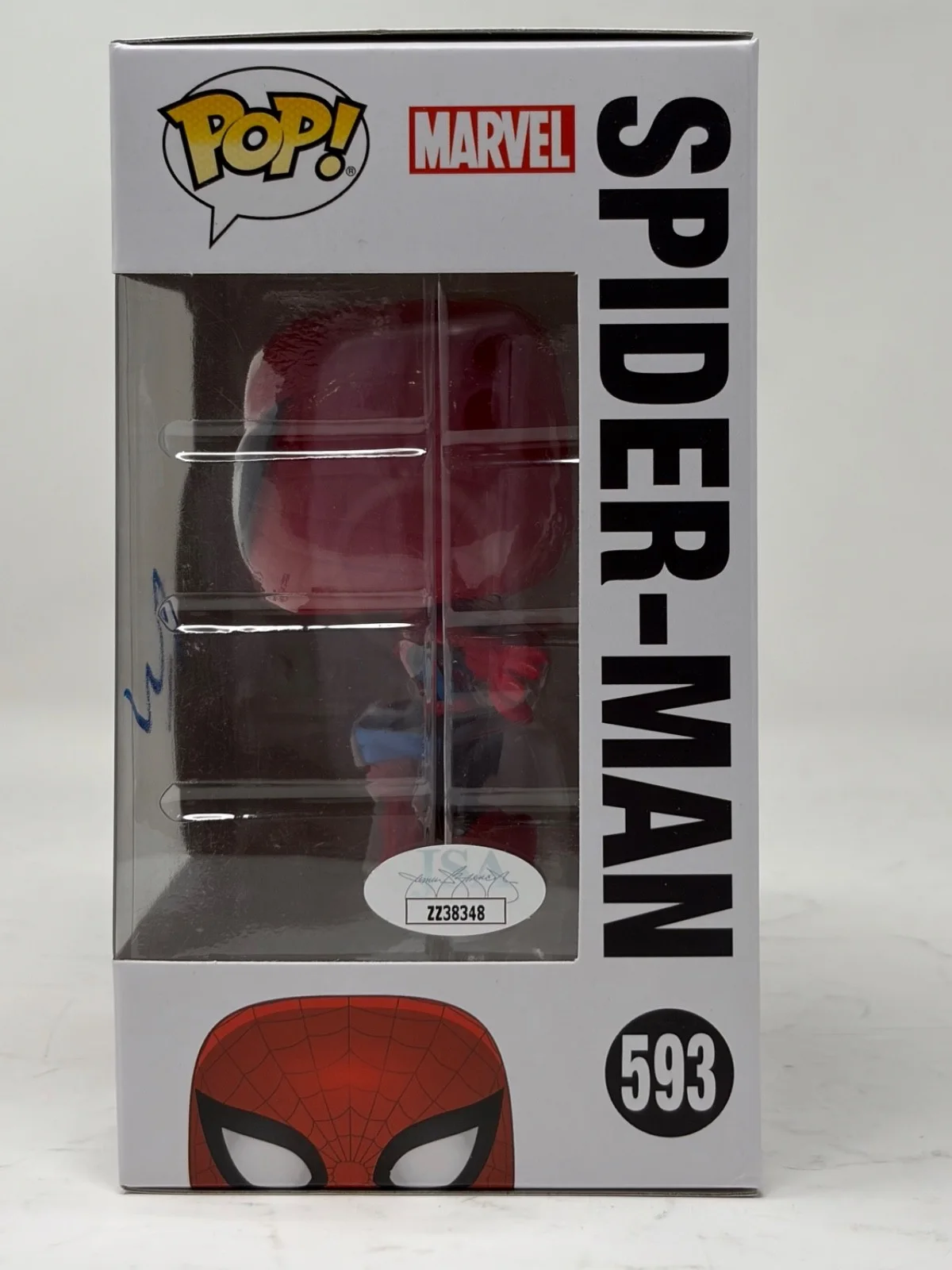 Tobey Maguire — Tobey Maguire Signed Autograph Spider-Man Funko Pop #593 Marvel 80 Years JSA COA, изображение 5