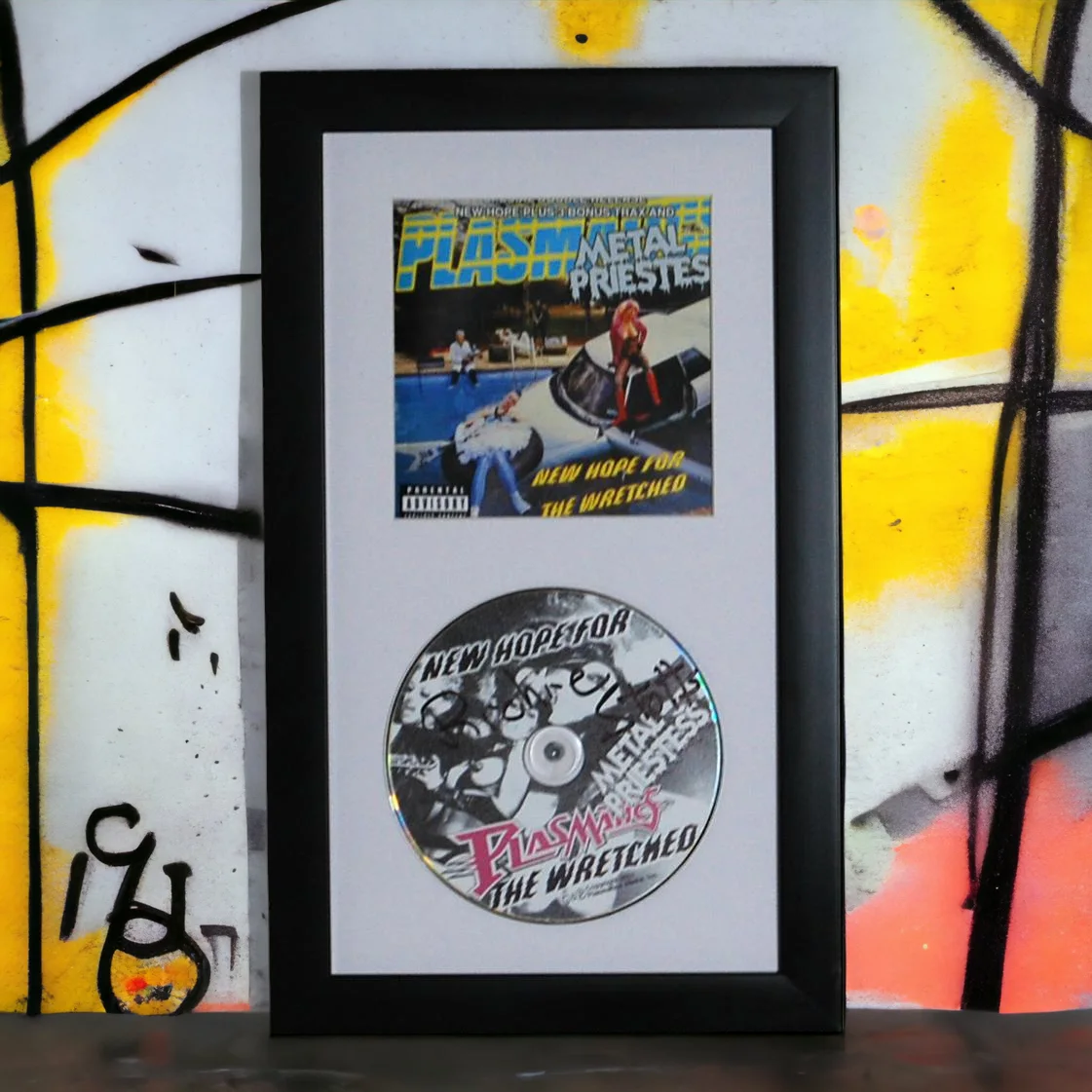 Richie Stotts — Plasmatics Signed New Hope For The Wretched Framed CD Autograph Richie Stotts, изображение 2