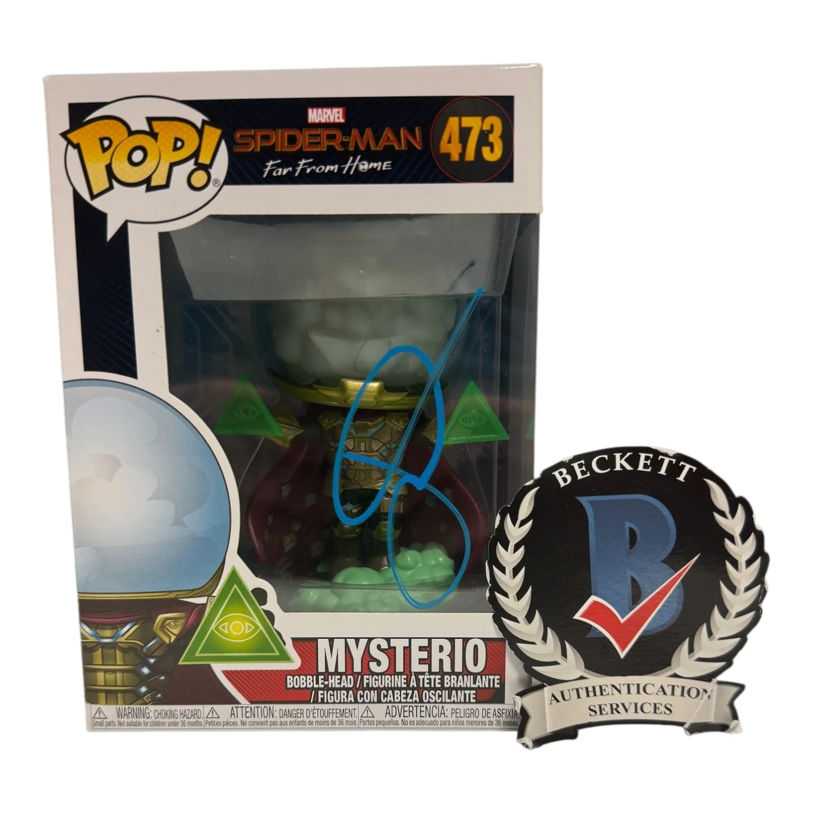 Jake Gyllenhaal — Jake Gyllenhaal Signed Autograph Spider-Man Far From Home Funko Pop 473 Beckett