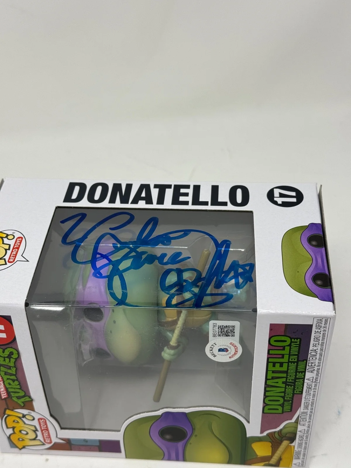 Corey Feldman — Corey Feldman Signed Donatello Teenage Mutant Ninja Turtles Funko Pop BAS COA, image 4