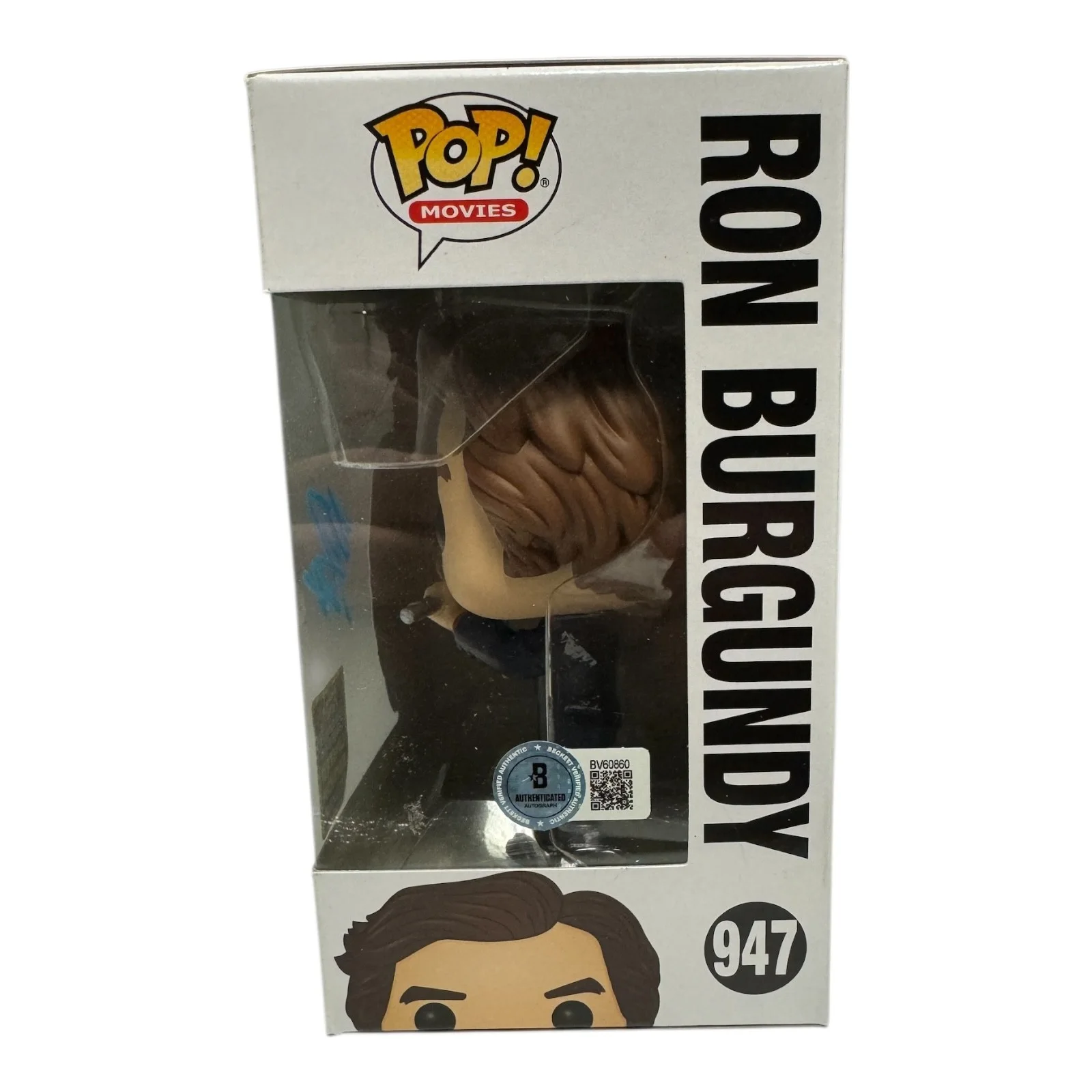 Will Ferrell — Will Ferrell Signed Autograph Anchorman Funko Pop 947 BAS Ron Burgundy, image 2