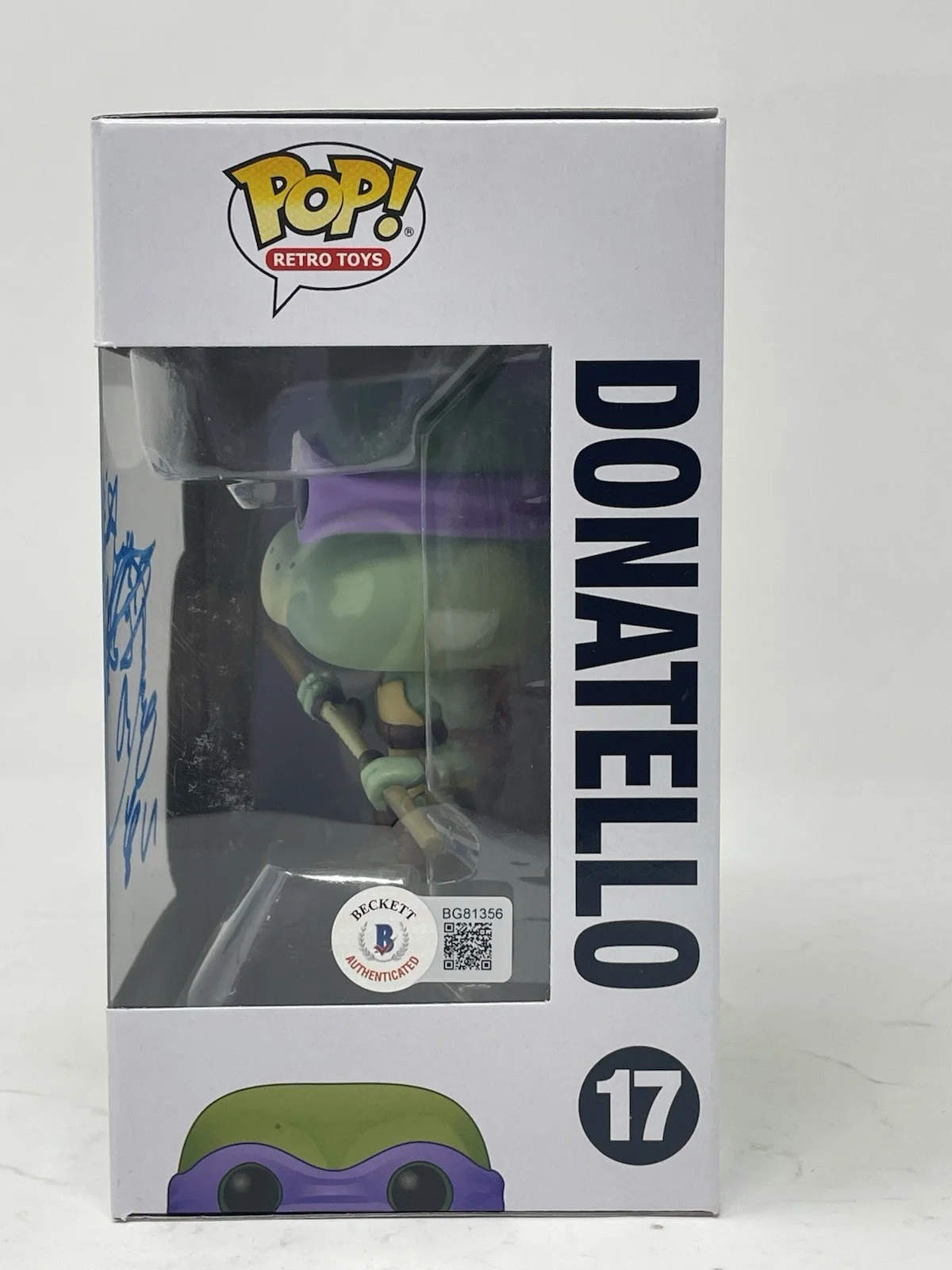 COREY FELDMAN — Corey Feldman Signed Autograph Donatello Funko Pop Ninja Turtles TMNT Beckett, изображение 2