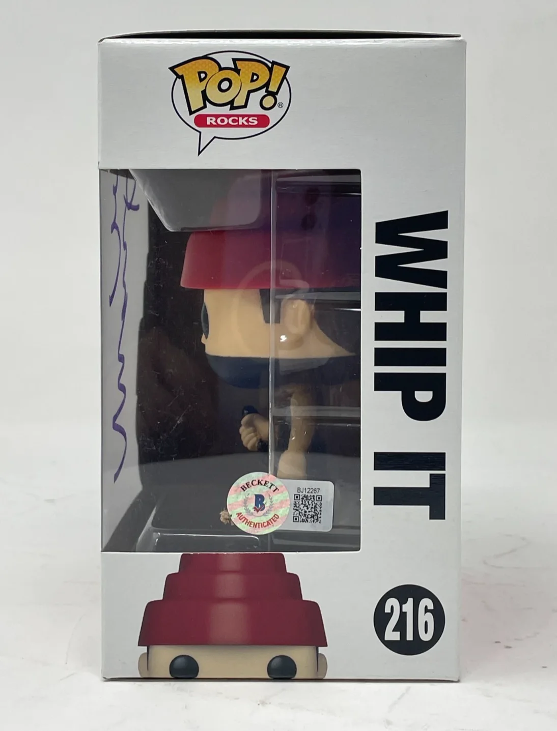 Mark Mothersbaugh Signed Funko Pop Figure Devo Whip It Autograph Beckett BAS COA, image 3