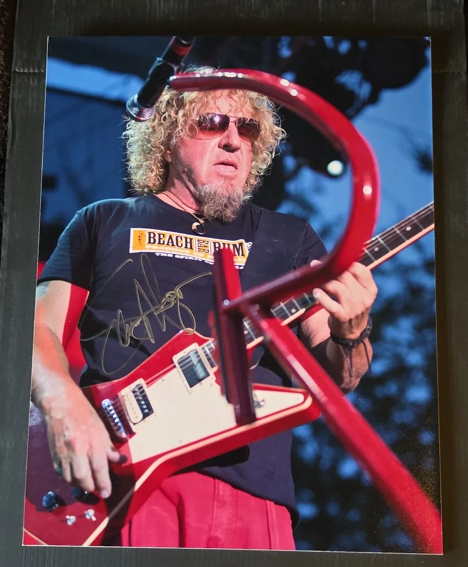 Sammy Hagar 10x13, Michael Anthony 11x16 Autographed Pictures. Unframed, image 2