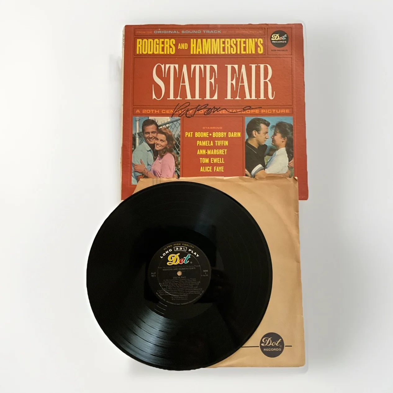 Pat Boone Autographed 1962 Vinyl Rodgers & Hammerstein's State Fair Record Album, image 5