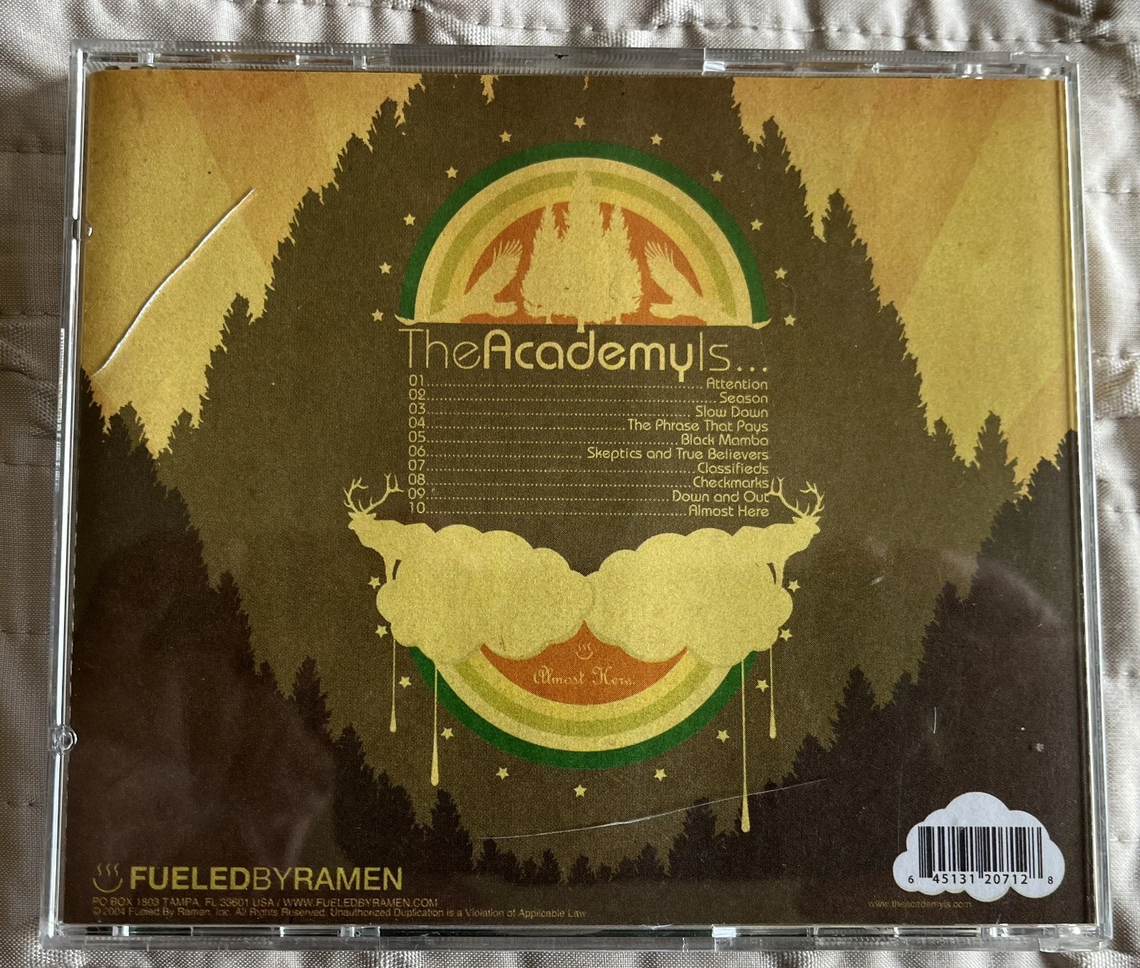 The Academy Is--3X SIGNED--2005 Almost Here CD--Fueled By Ramen-William Beckett!, изображение 4