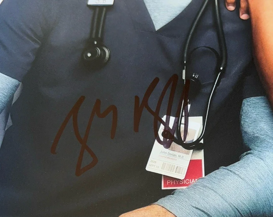 Scrubs Signed Cast 12x18 Photo x3 Sarah Chalke, Zach Braff, Donald Faison, изображение 3
