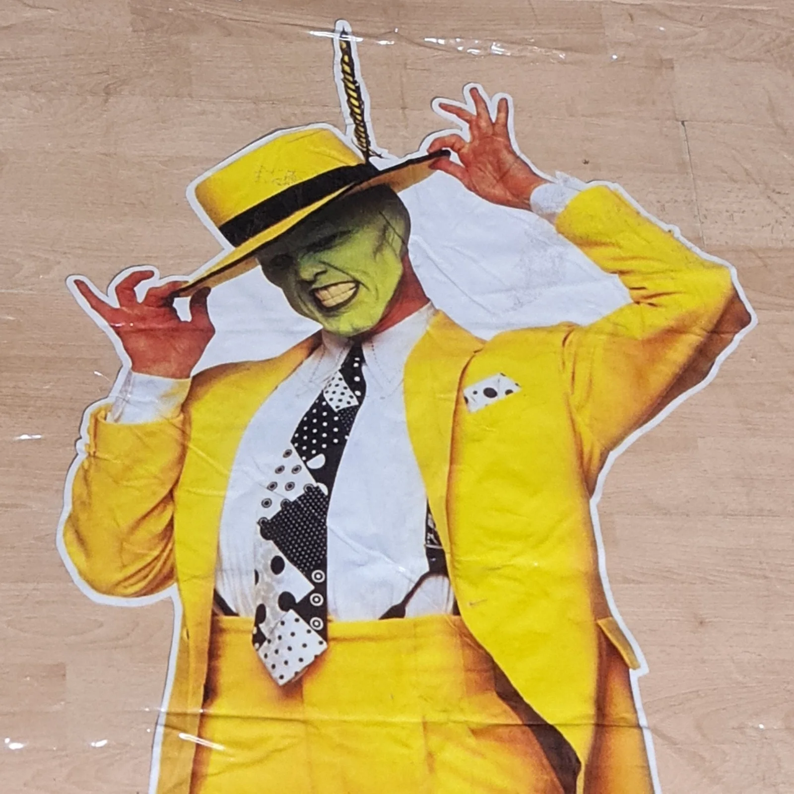 The mask jim carrey window display banner poster promotional movie vhs rare htf, изображение 4