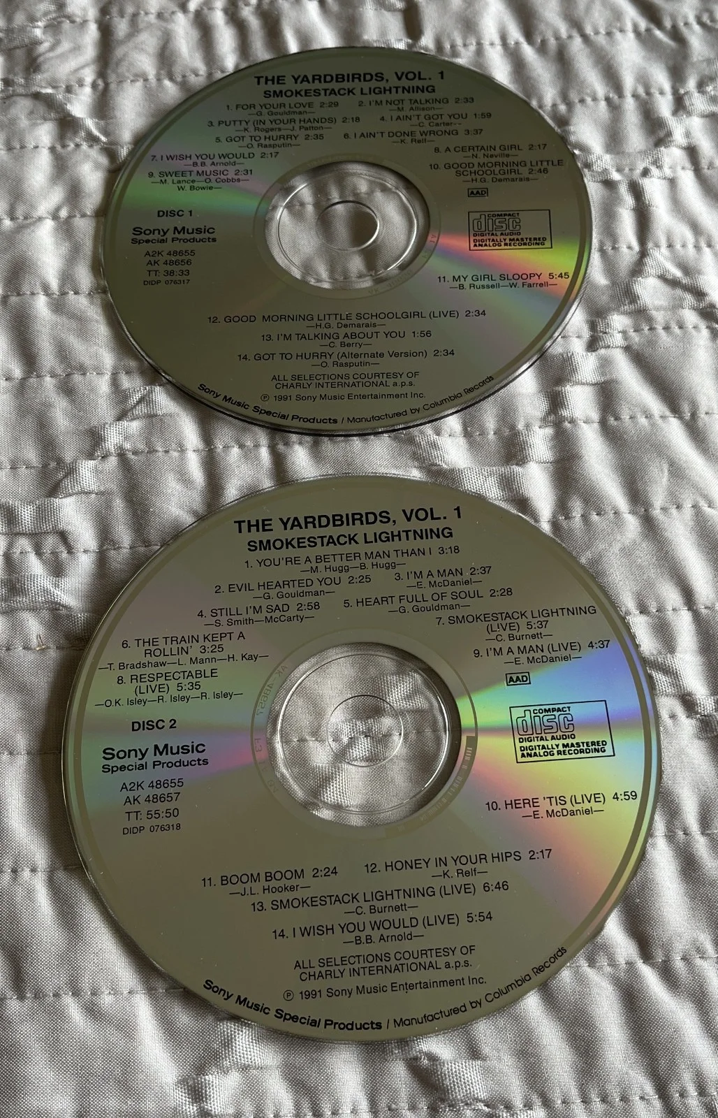 Yardbirds, Vol. 1--SIGNED BY 2!-Chris Deja and Jim McCarty! Near Mint 2 CD set!!, изображение 4