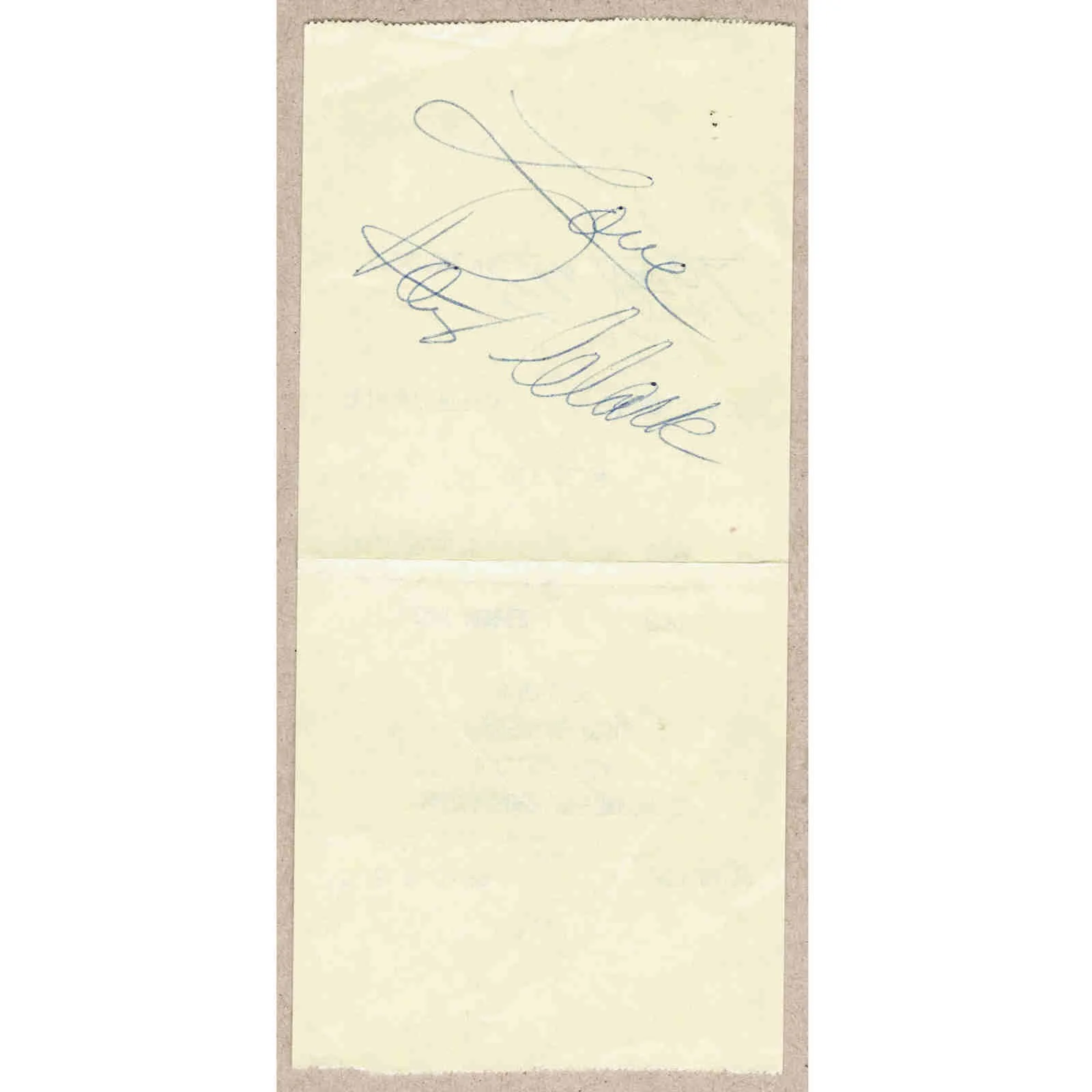 1989 Roy Clark Signed Autograph w/Fan Taken 5 x 3.5 OOAK Photo Ticket Stub VTG, изображение 2