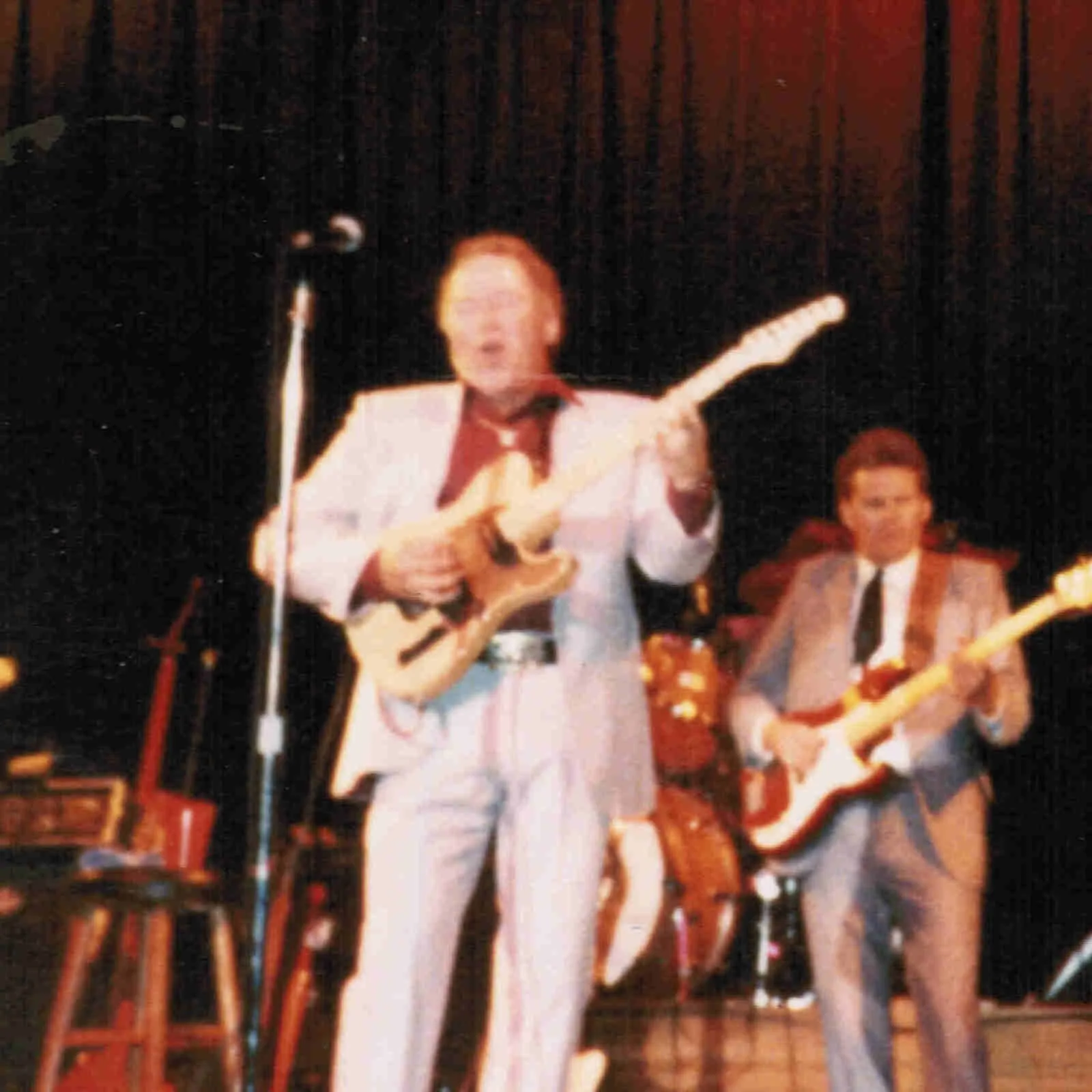 1989 Roy Clark Signed Autograph w/Fan Taken 5 x 3.5 OOAK Photo Ticket Stub VTG, изображение 5