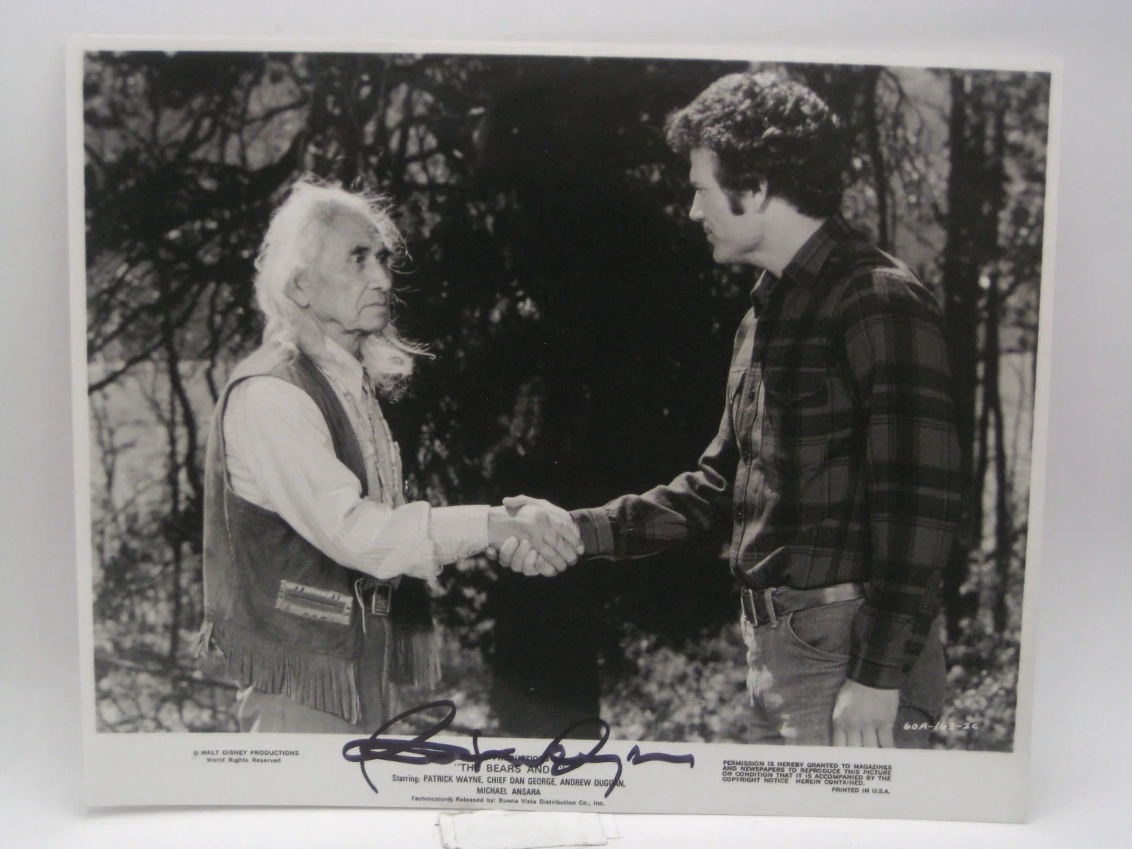 PATRICK WAYNE — PATRICK WAYNE HOLLYWOOD LEGEND AUTOGRAPHED 8X10 PHOTO COA FREE SHIP!, image 2