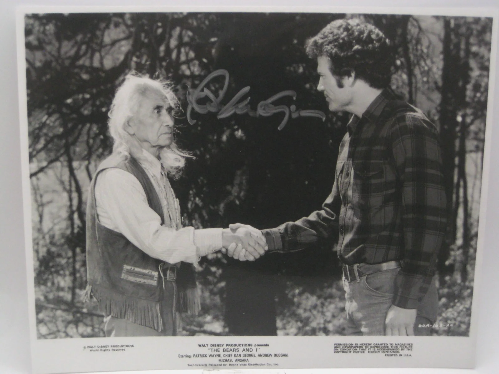 PATRICK WAYNE — PATRICK WAYNE HOLLYWOOD LEGEND AUTOGRAPHED 8X10 PHOTO COA FREE SHIP!, image 2