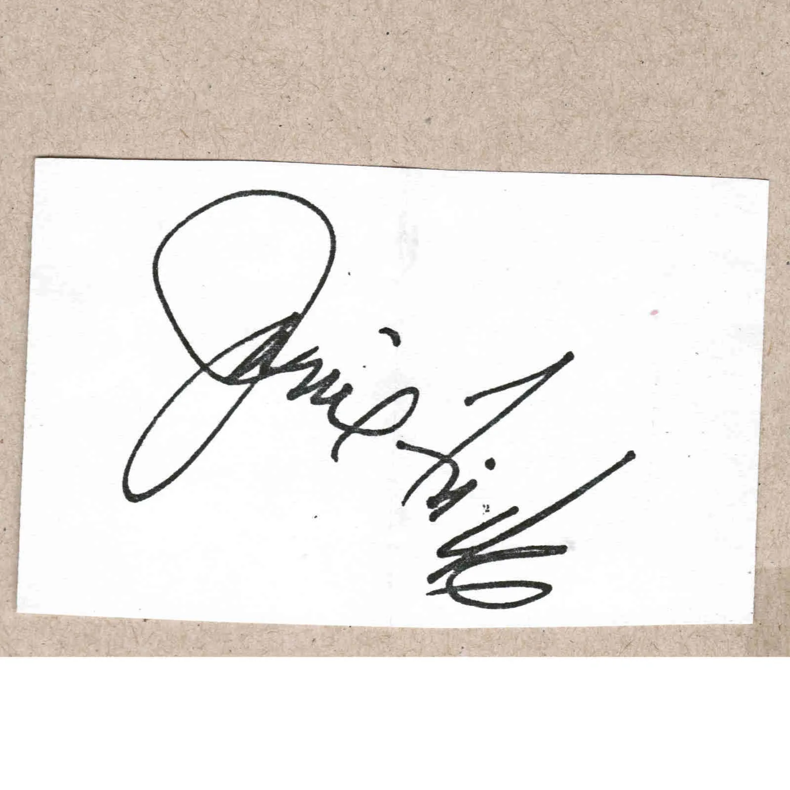 1990 Janie Fricke Signed Autograph w/Fan Taken 5 x 3.5 OOAK Photo VTG, изображение 2
