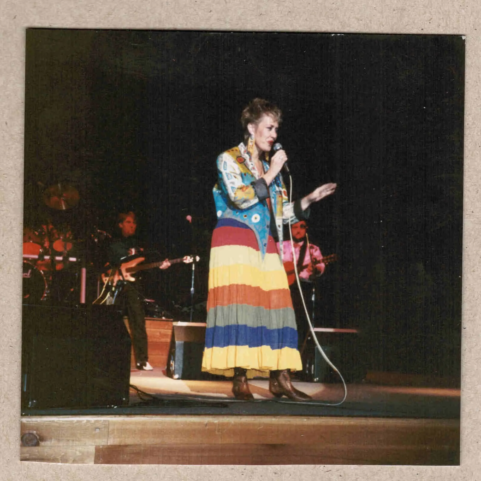 1990 Janie Fricke Signed Autograph w/Fan Taken 5 x 3.5 OOAK Photo VTG, изображение 3