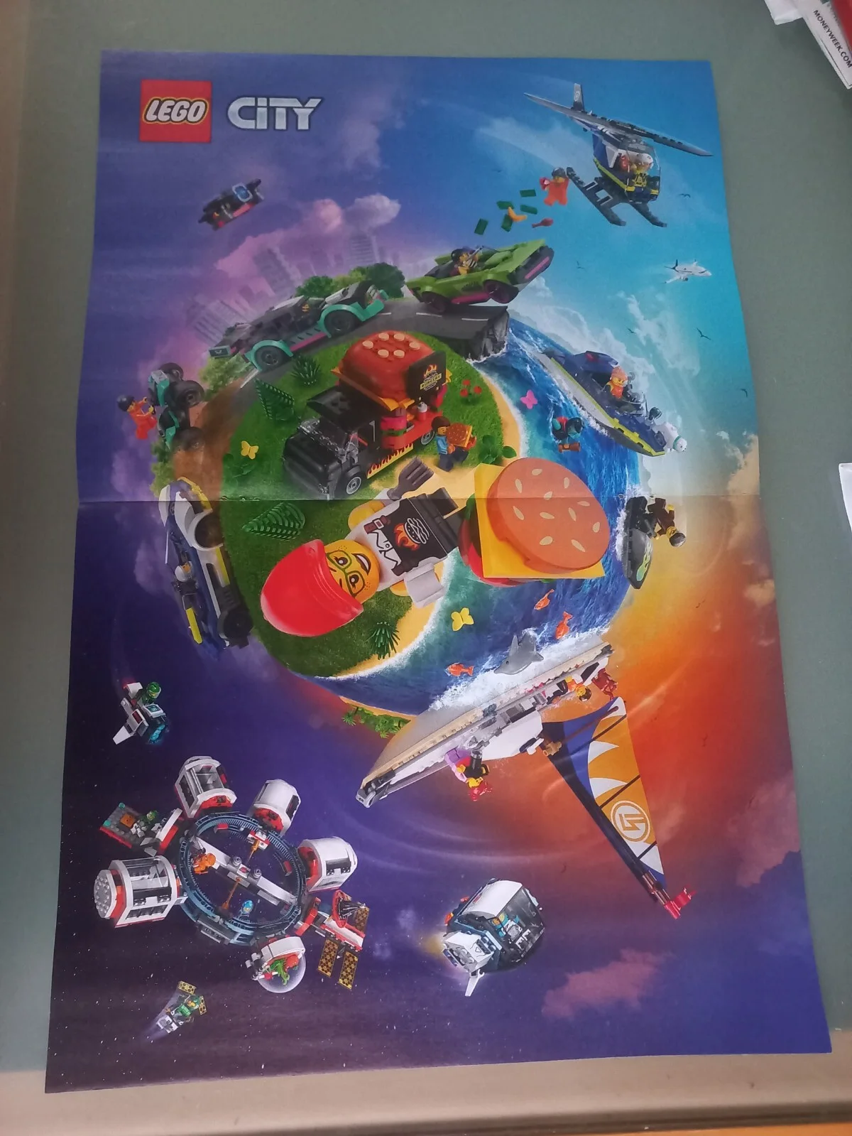 LEGO JURASSIC PARK Paper Pull-Out Poster Official Merchandise (See Description), image 2