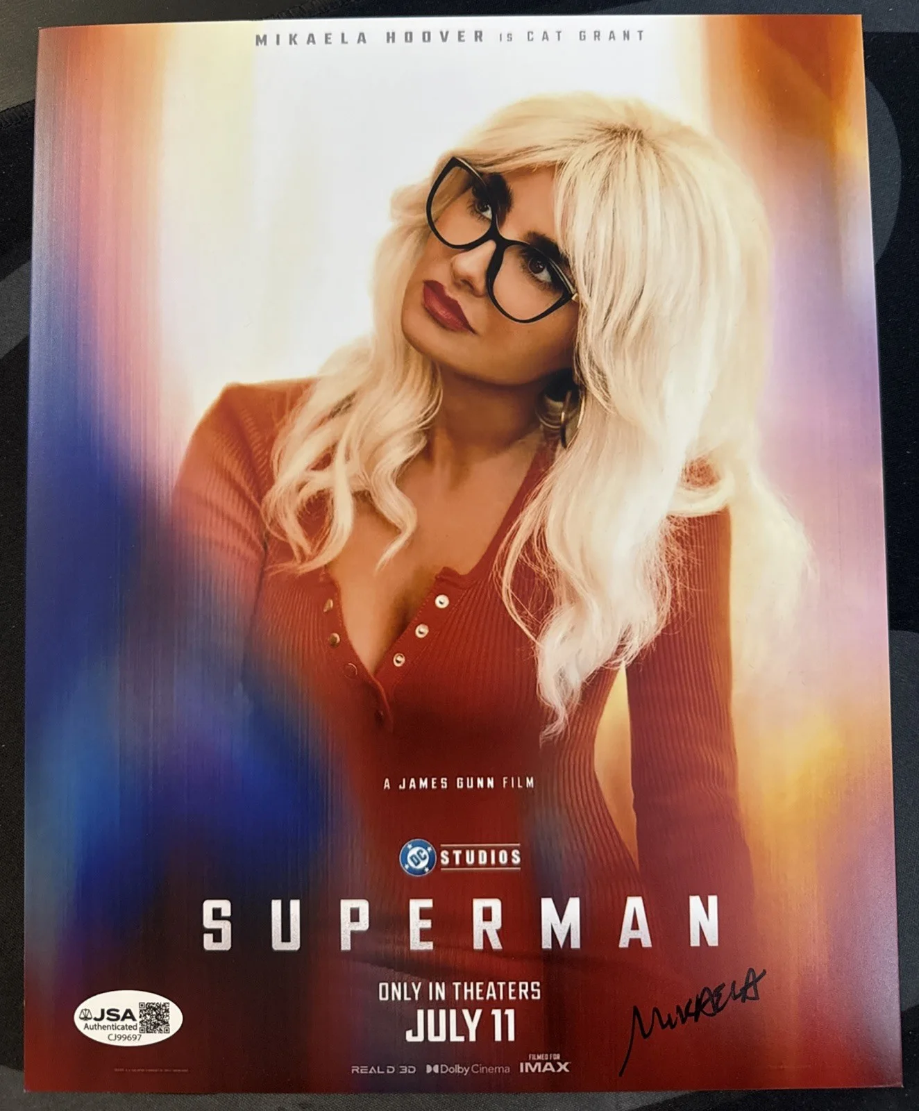 Mikaela Hoover — Mikaela Hoover Signed 8x10 Photo Superman Cat Grant Autographed JSA COA