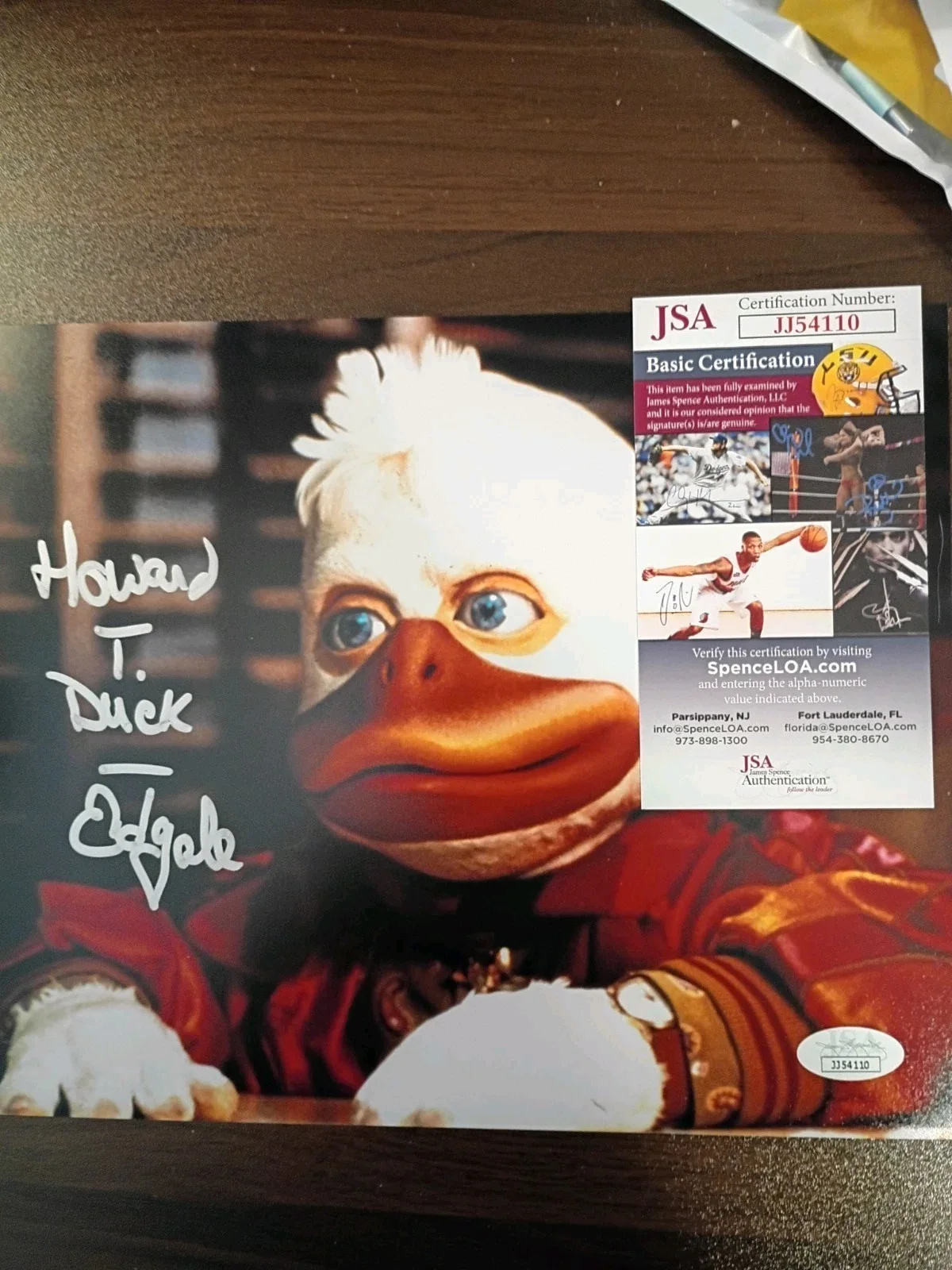 Ed Gale — ED GALE Signed Autographed 8x10 Photo as HOWARD THE DUCK (d.2025)..JSA COA, изображение 4