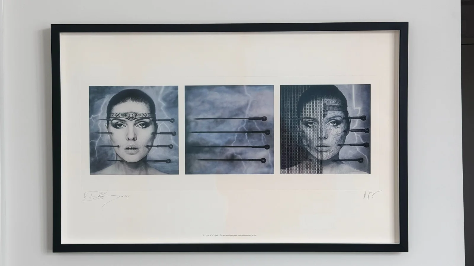 Debbie Harry/Blondie - H.R. Giger - SIGNED "Koo Koo" Lithographic Print Framed, image 3