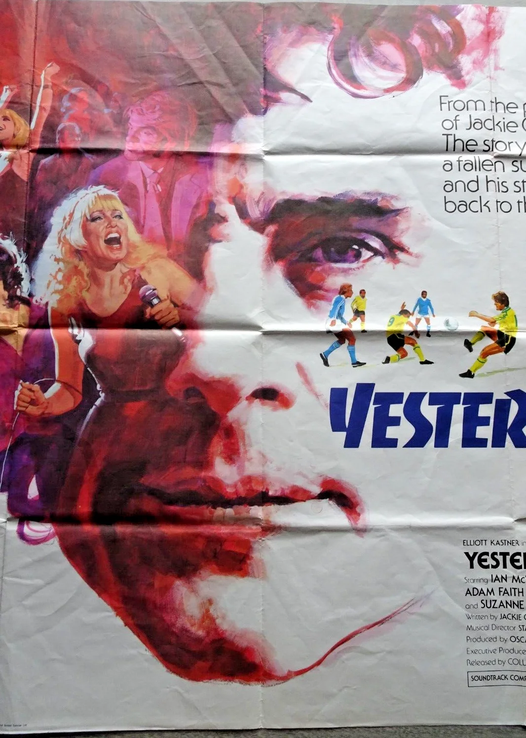 Yesterdays Hero Poster Original Cinema Quad Adam Faith Ian McShane 1979, изображение 3