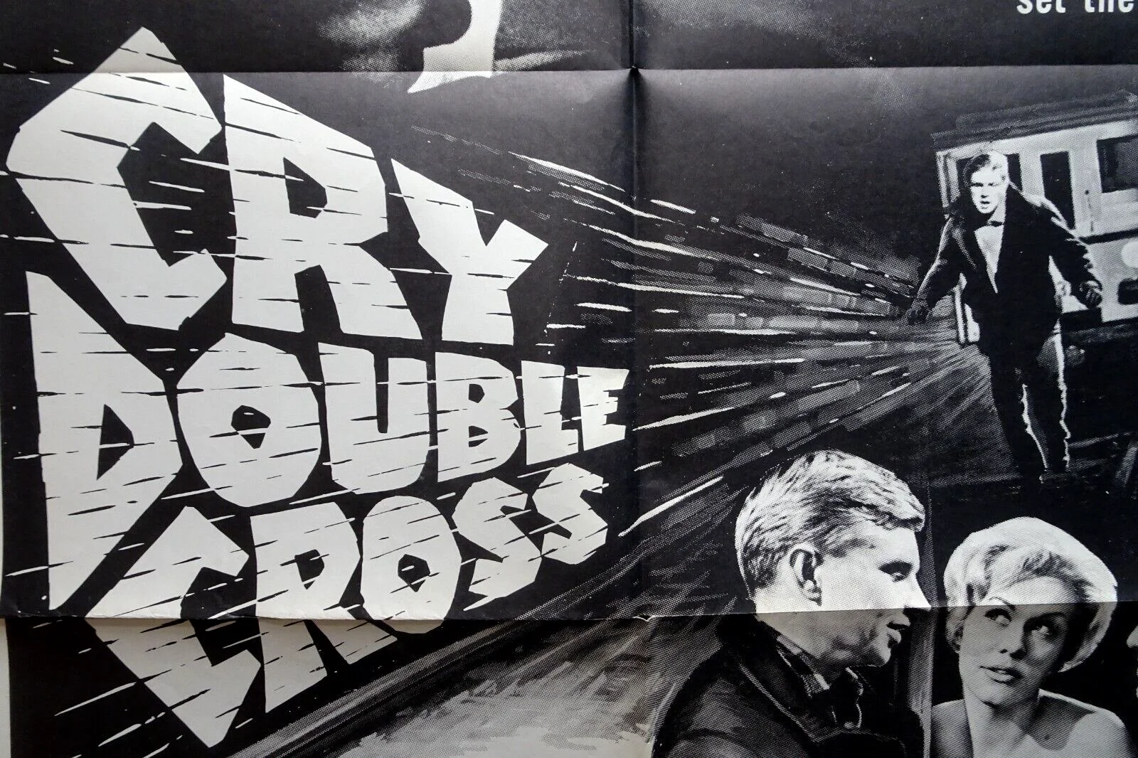 Cry Double Cross Poster One Sheet Hardy Krüger Bumerang Vintage 1960, изображение 4