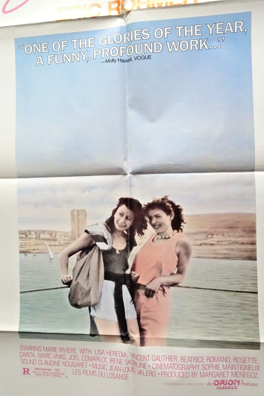 Summer Eric Rohmer Poster One Sheet A Summers Tale Vintage 1986, изображение 2