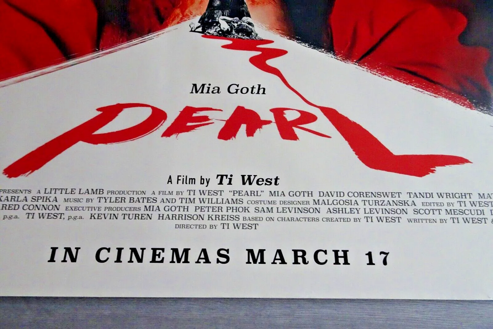 Pearl Poster Cinema Quad Original 2023 Mia Goth Ti West A24 Horror, изображение 3