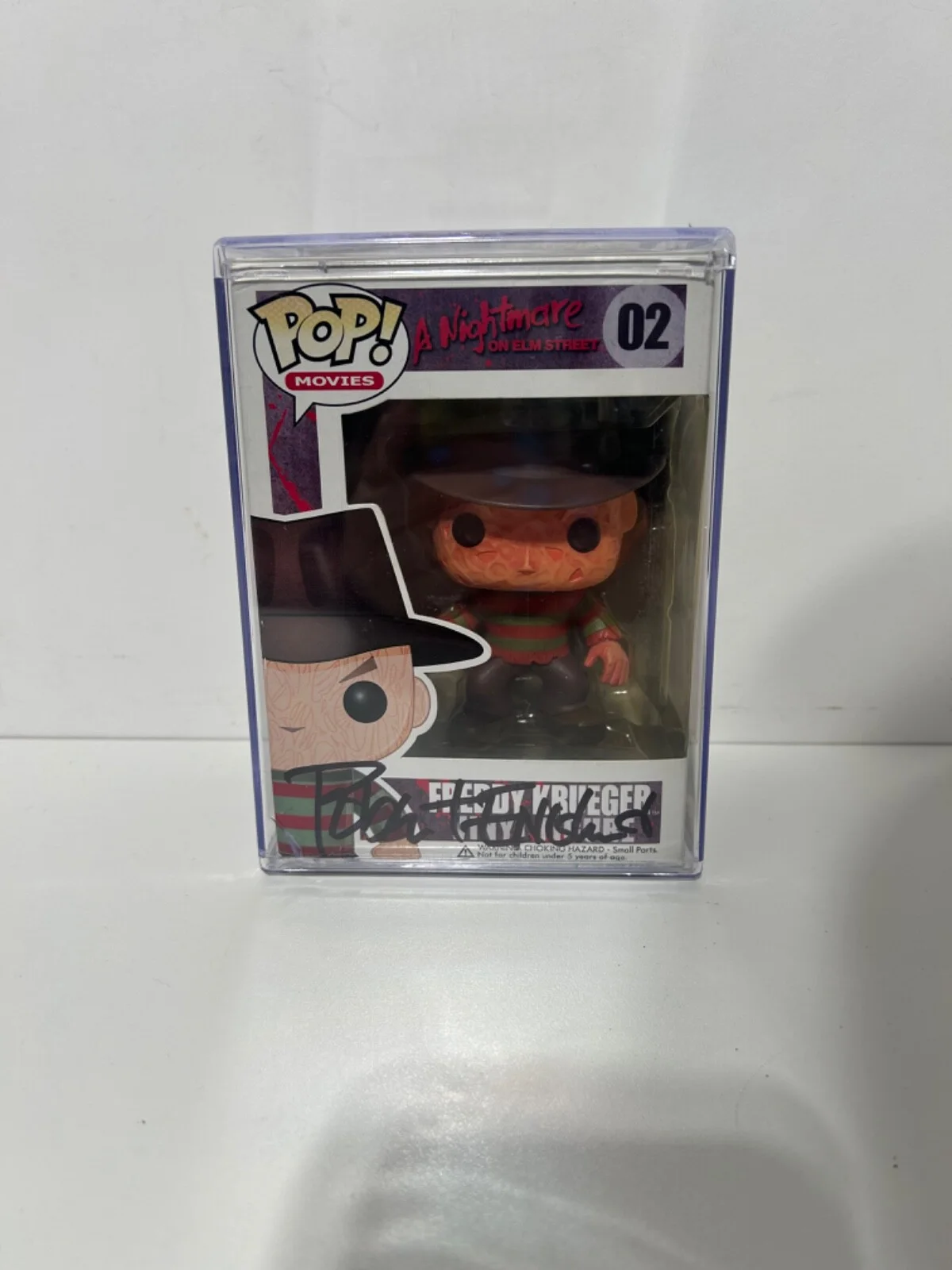 Robert Englund — Funko Pop Movies Freddy Krueger 02 Robert Englund Autograph Signed No COA