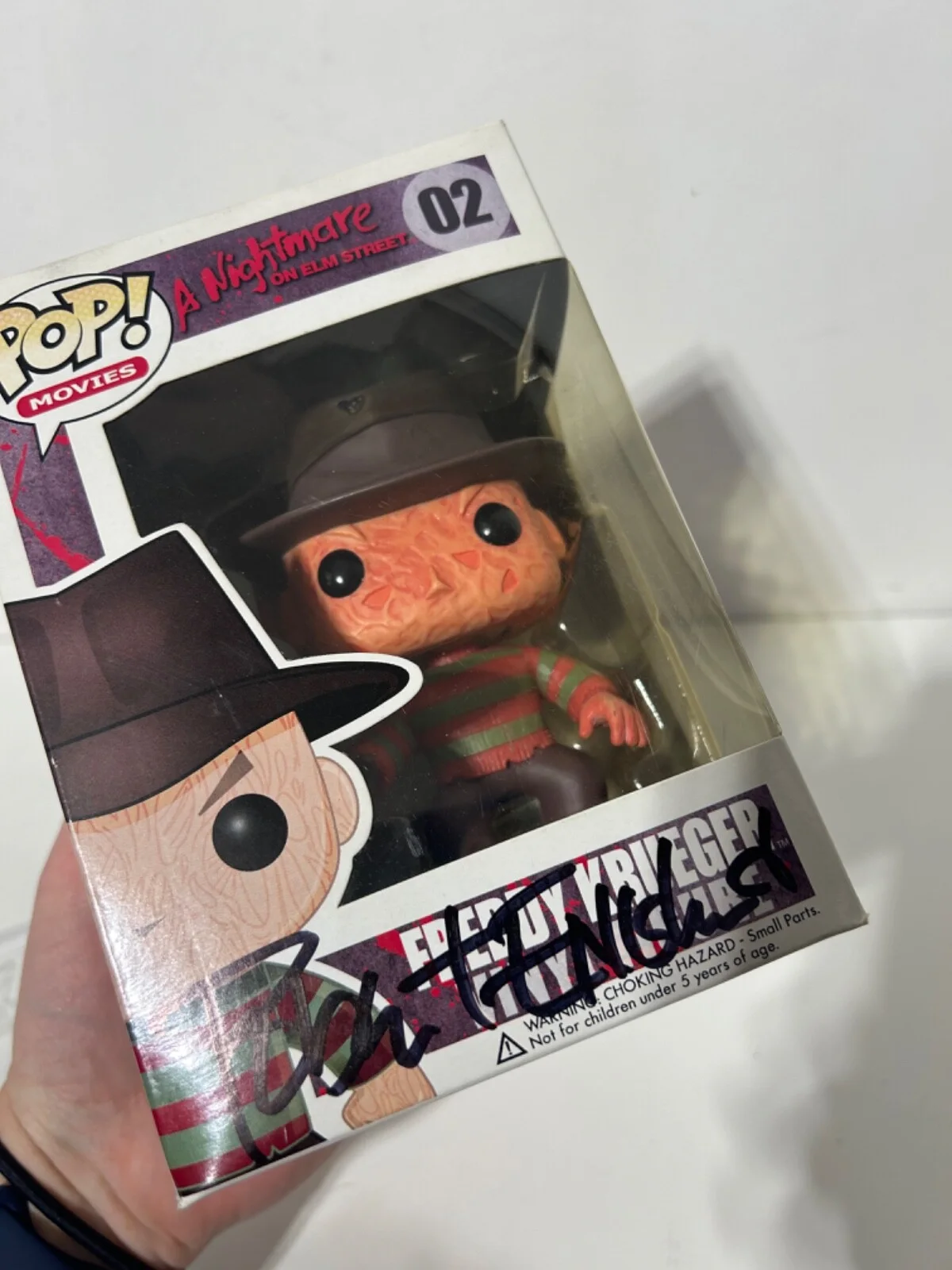Robert Englund — Funko Pop Movies Freddy Krueger 02 Robert Englund Autograph Signed No COA, изображение 2