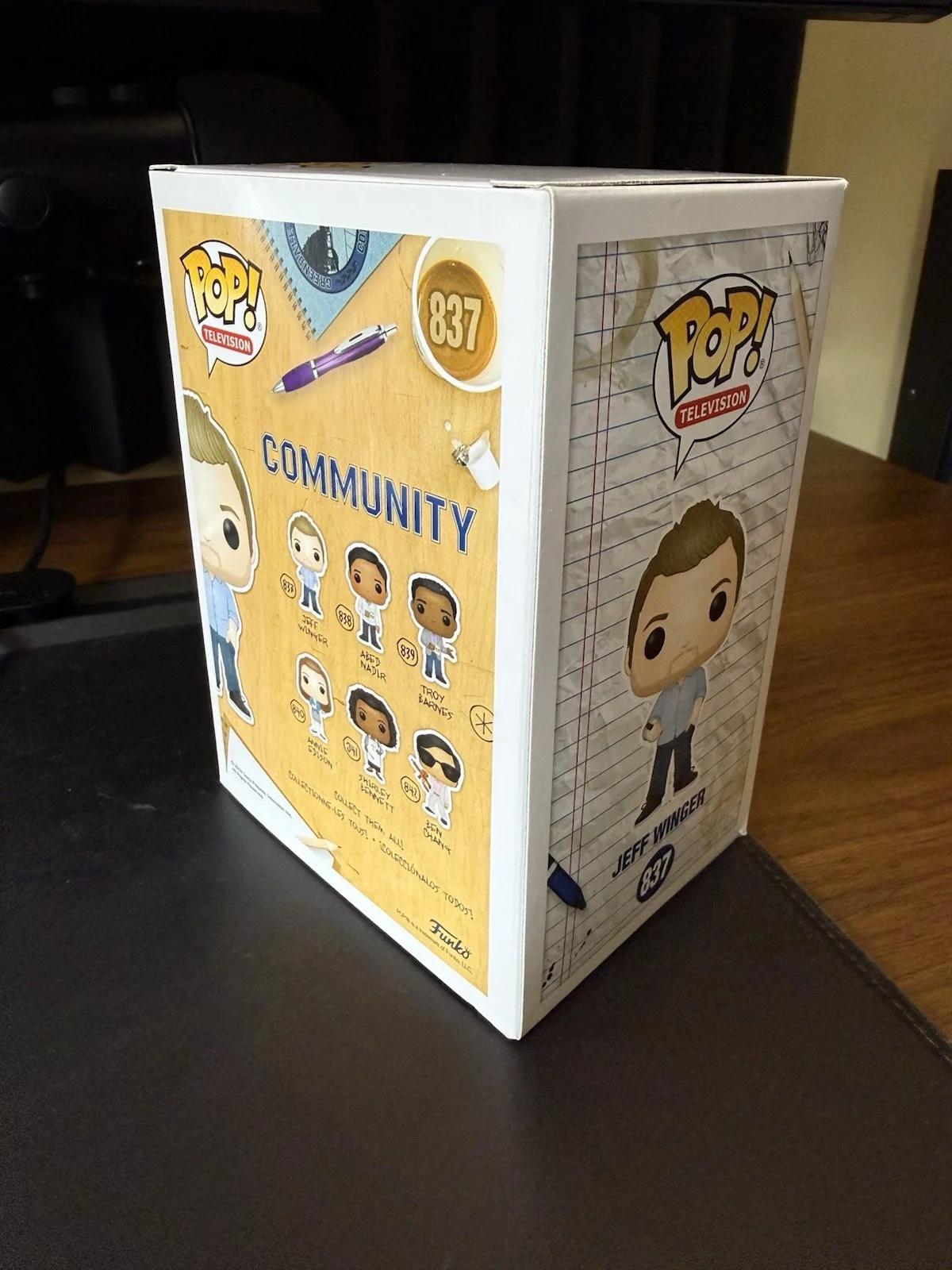 Joel McHale — Funko Pop Community Jeff Winger #837 Signed Figure JSA Certified, image 4