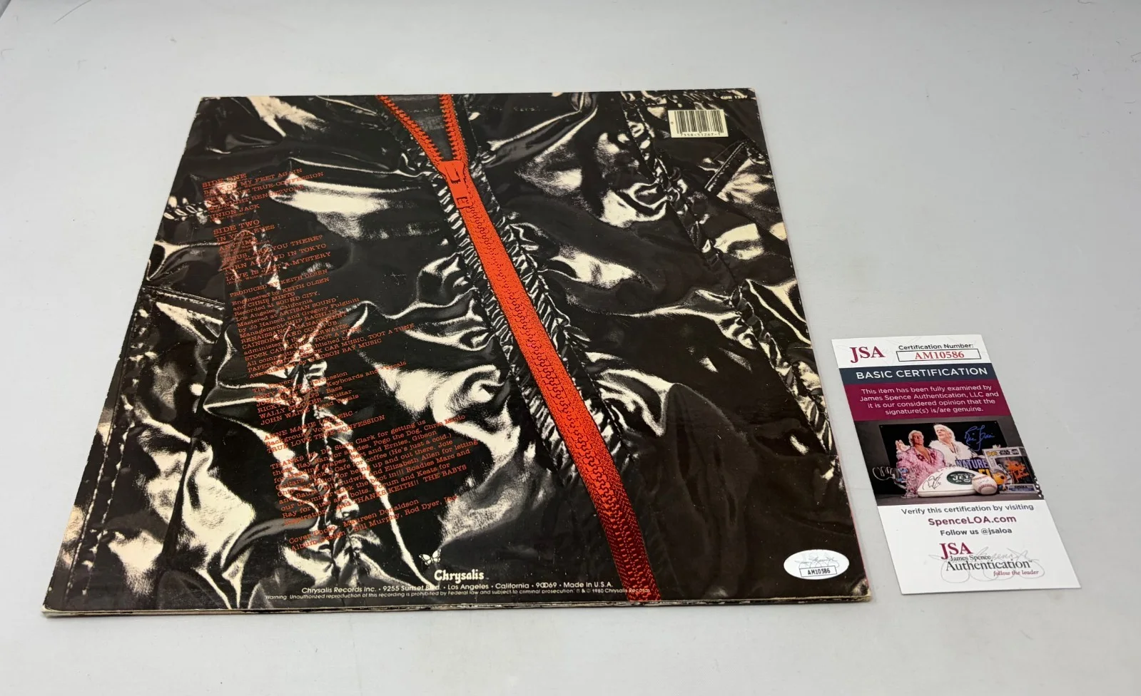Jonathan Cain signed The Babys Union Jacks Album JSA COA, image 2