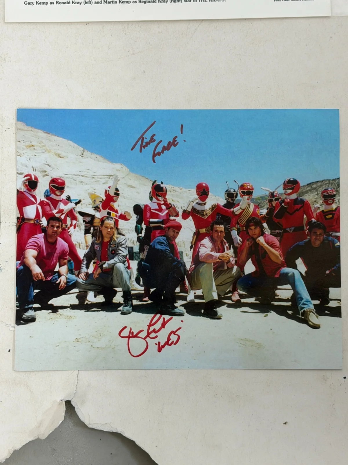 Signed Entertainment Photograph Group (Matt Classic, The Krays, Power Rangers Ca, image 4