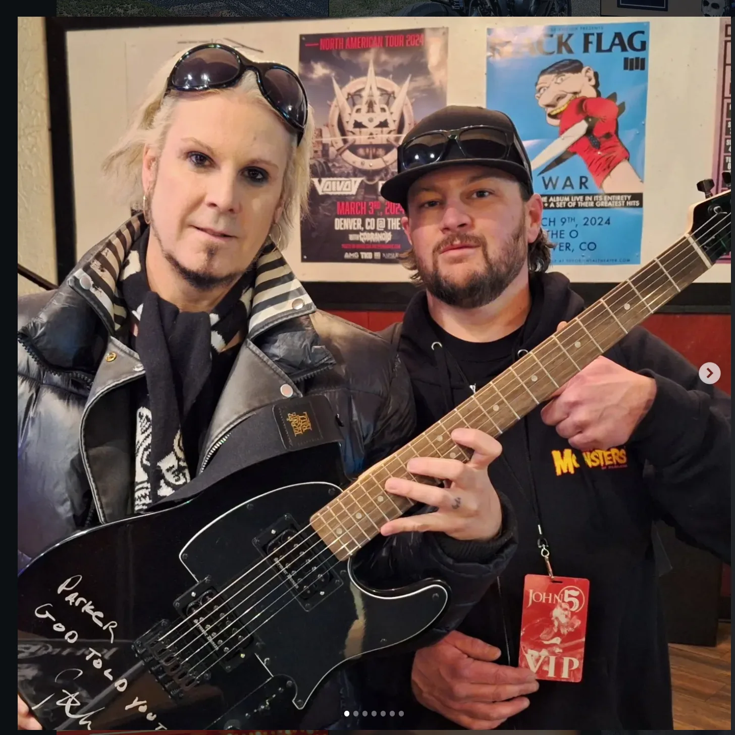 GFA Marilyn Manson Guitarist * JOHN 5 * Signed Tele Electric Guitar COA, изображение 2