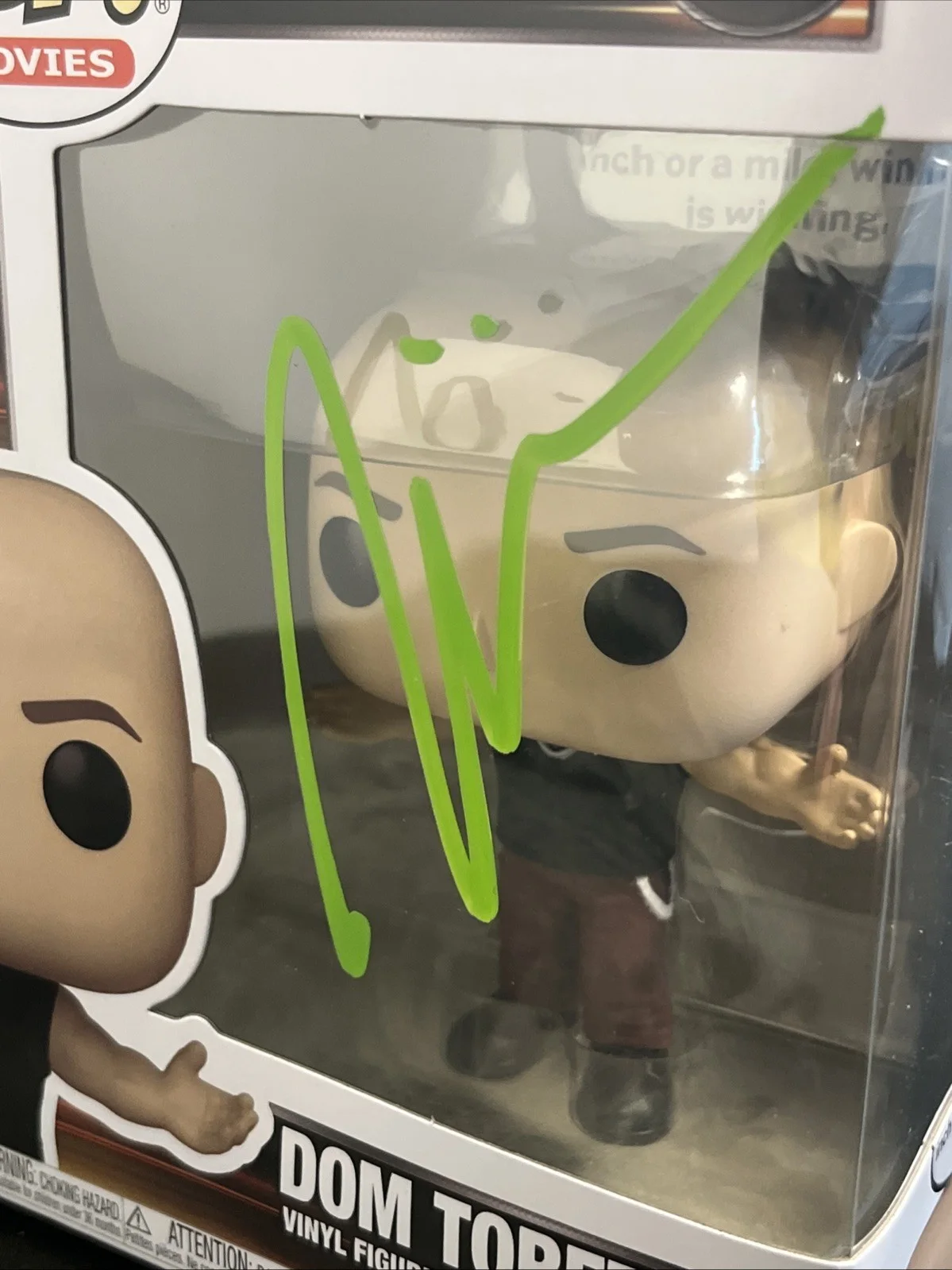 Vin Diesel — Vin Diesel ‘Fast & Furious’ Signed Funko Pop #1993 ‘Dom Toretto’ With COA, image 2